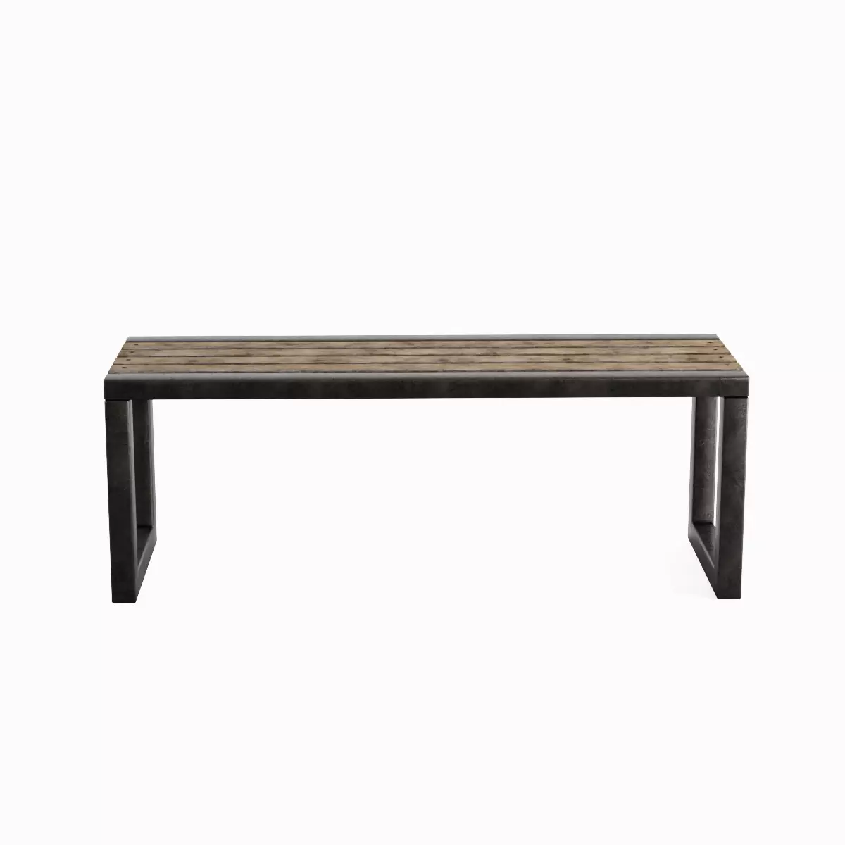 Outdoor Bench V 03 Set Low-poly 3D model_13