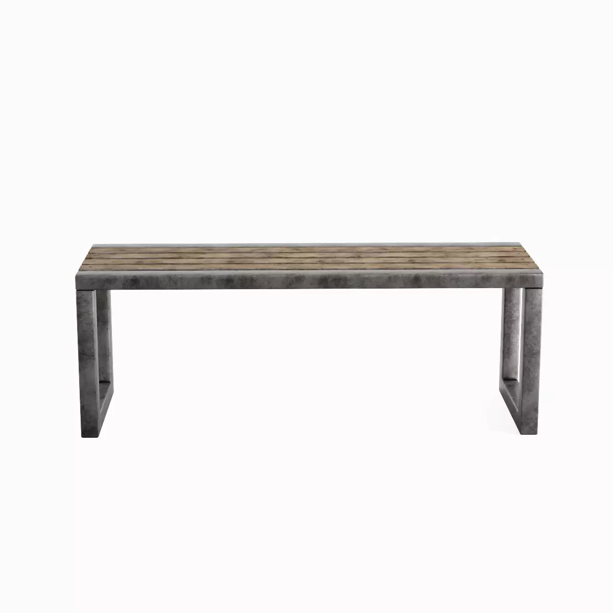 Outdoor Bench V 03 Set Low-poly 3D model_7