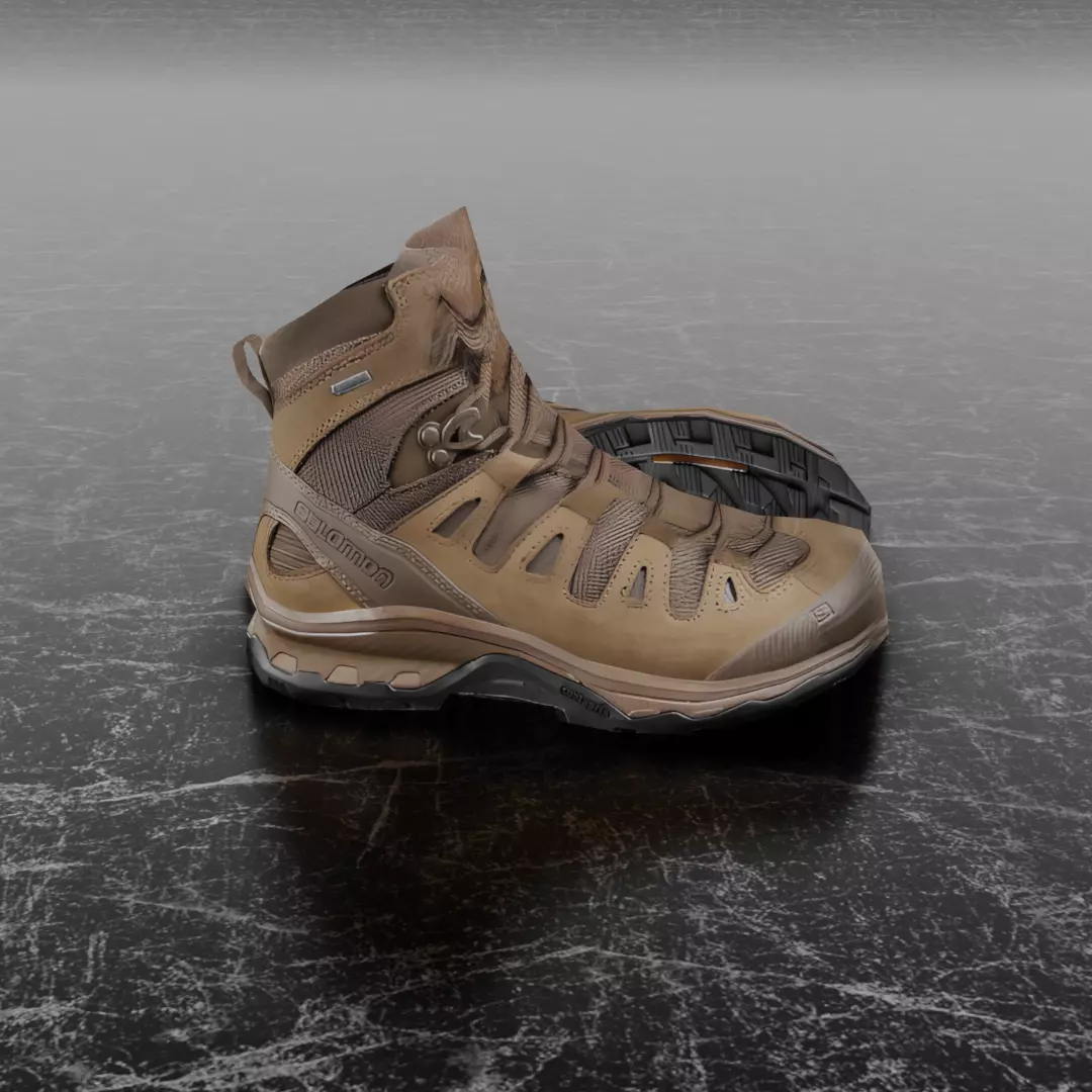 SALOMON QUEST 4D GTX 3D SHOES Low-poly 3D model_3