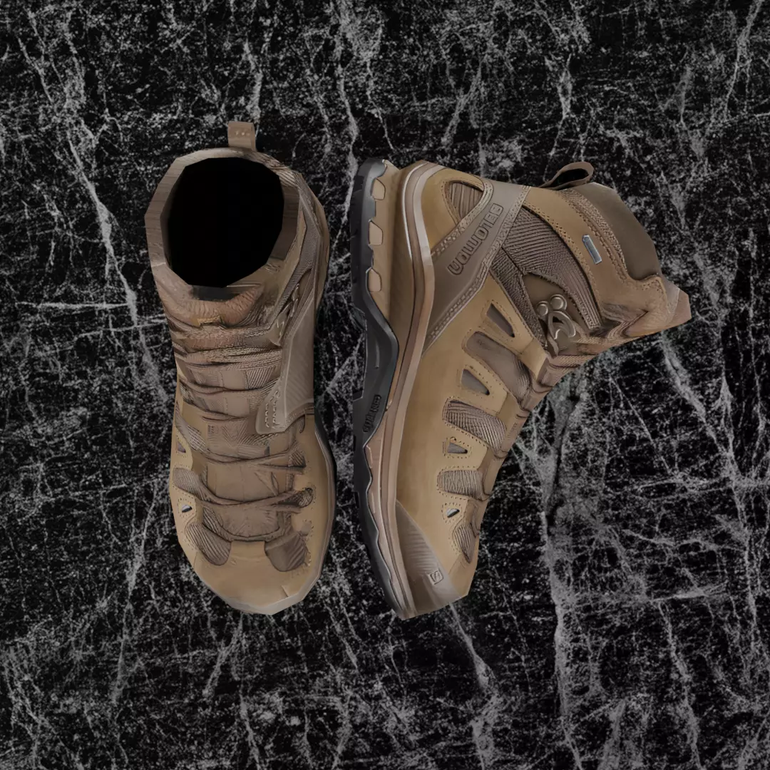 SALOMON QUEST 4D GTX 3D SHOES Low-poly 3D model_2