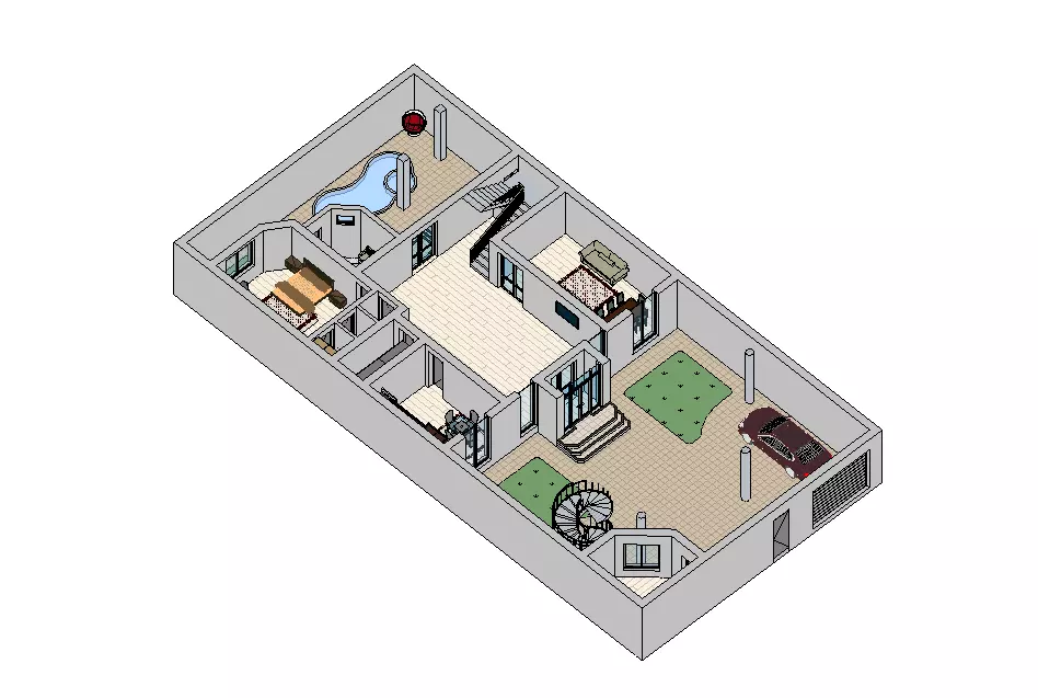 Revit House 03 3D model_16