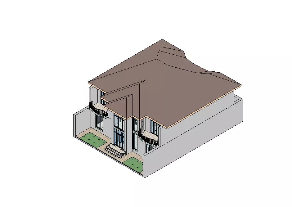 Revit House 03 3D model_4
