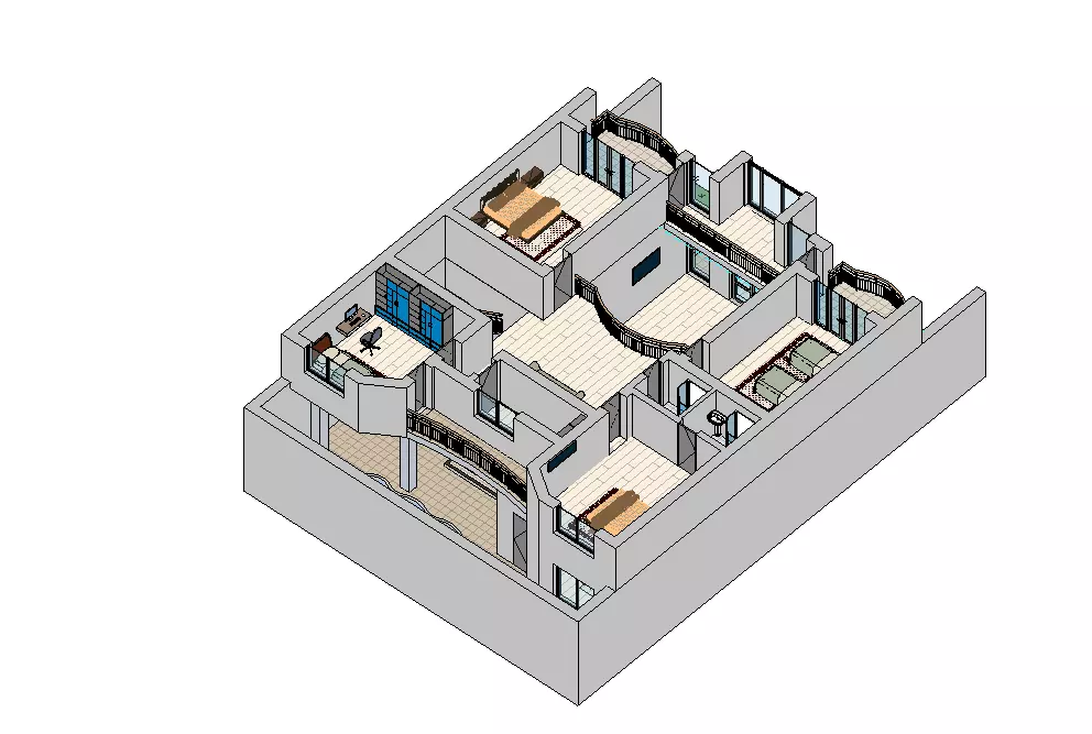Revit House 03 3D model_13