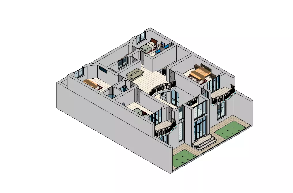 Revit House 03 3D model_12