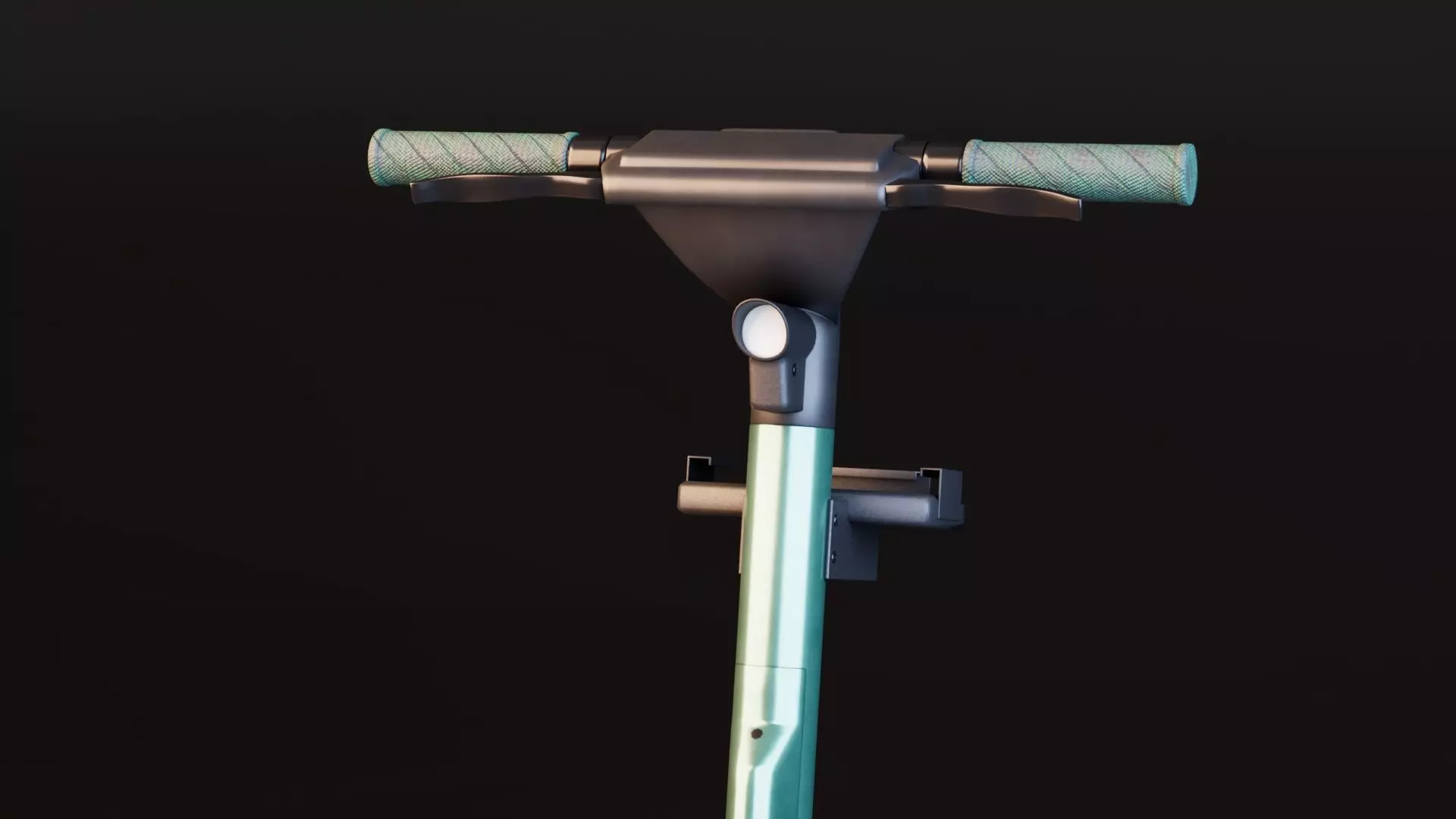 Electric Scooter Low-poly 3D model_8