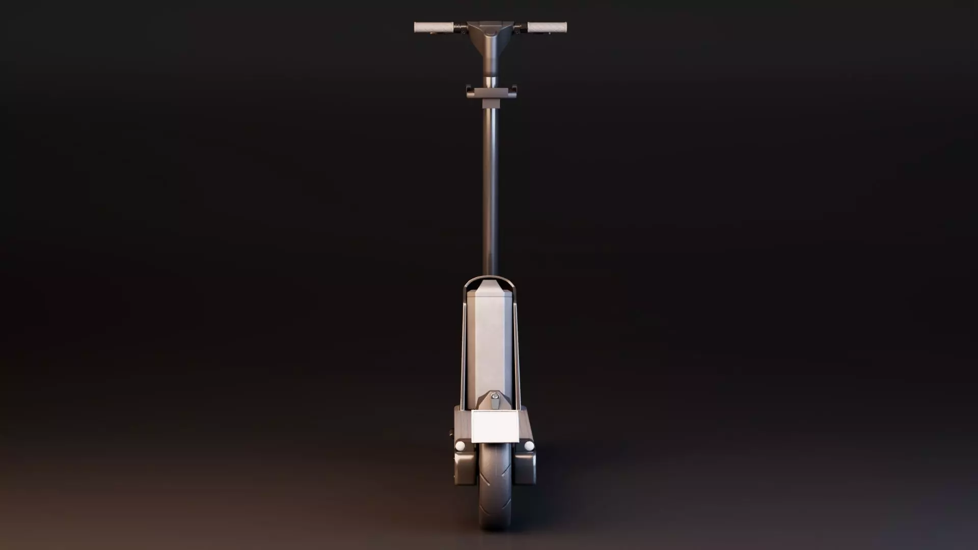 Electric Scooter Low-poly 3D model_7