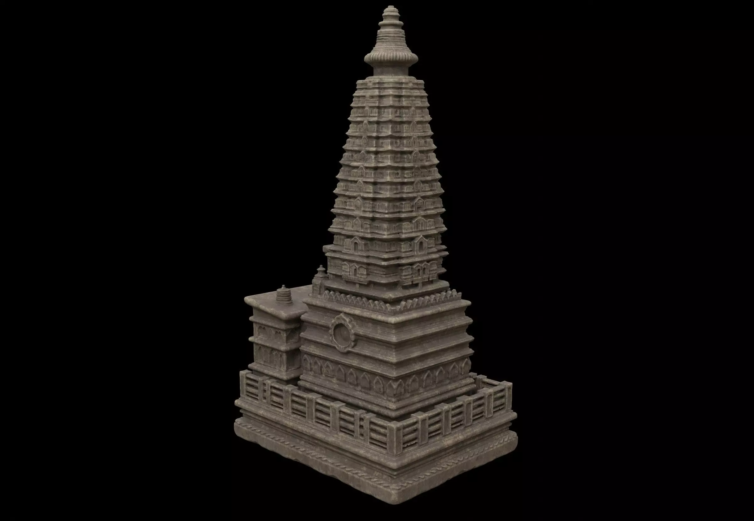 ancient building 3D model_3