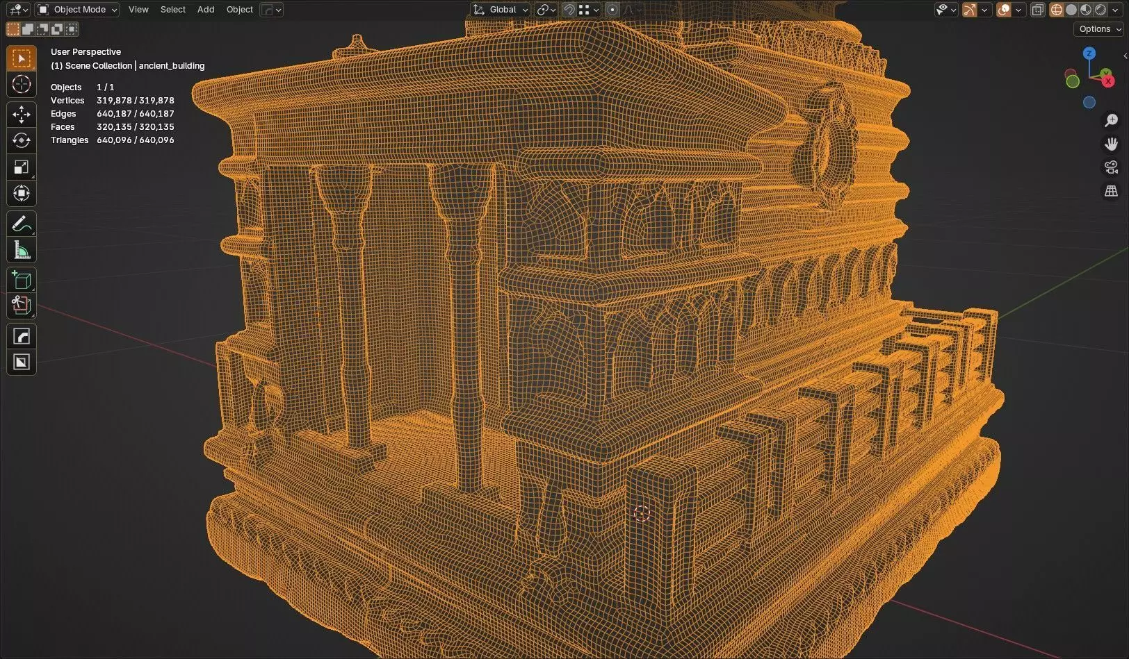 ancient building 3D model_14