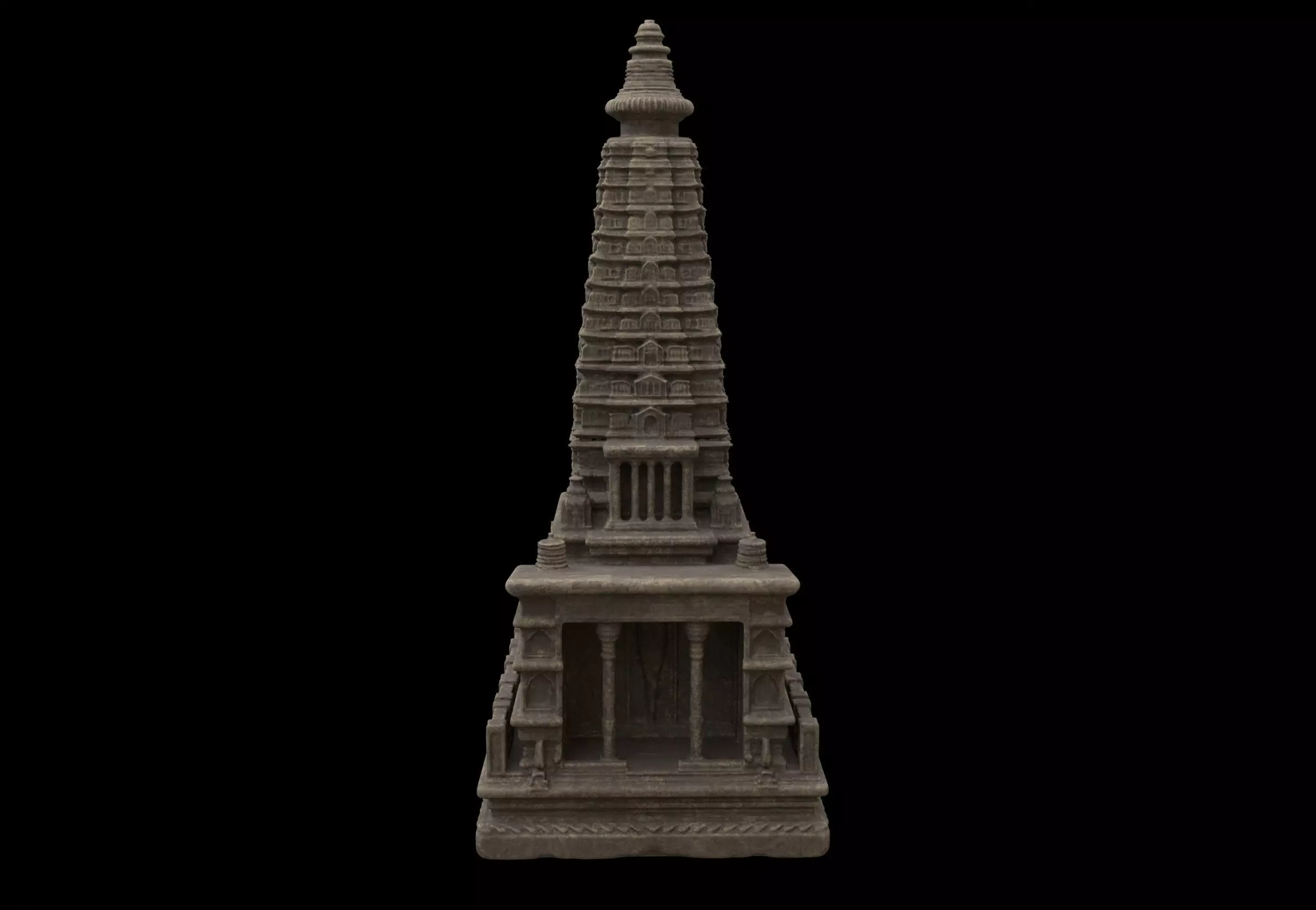 ancient building 3D model_1