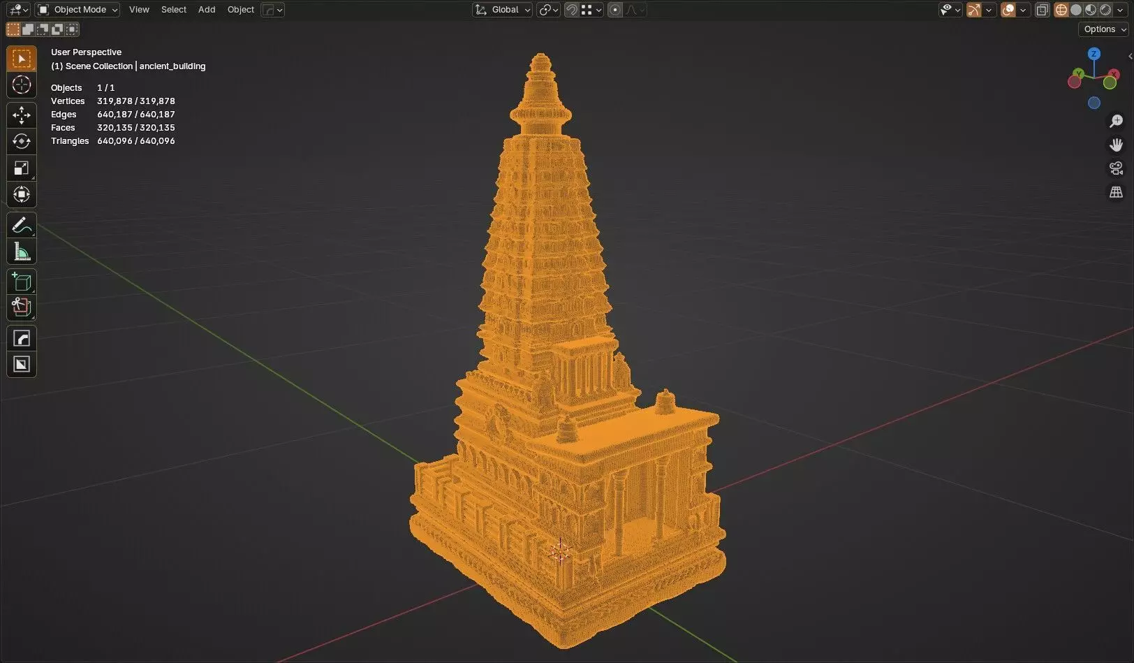 ancient building 3D model_11