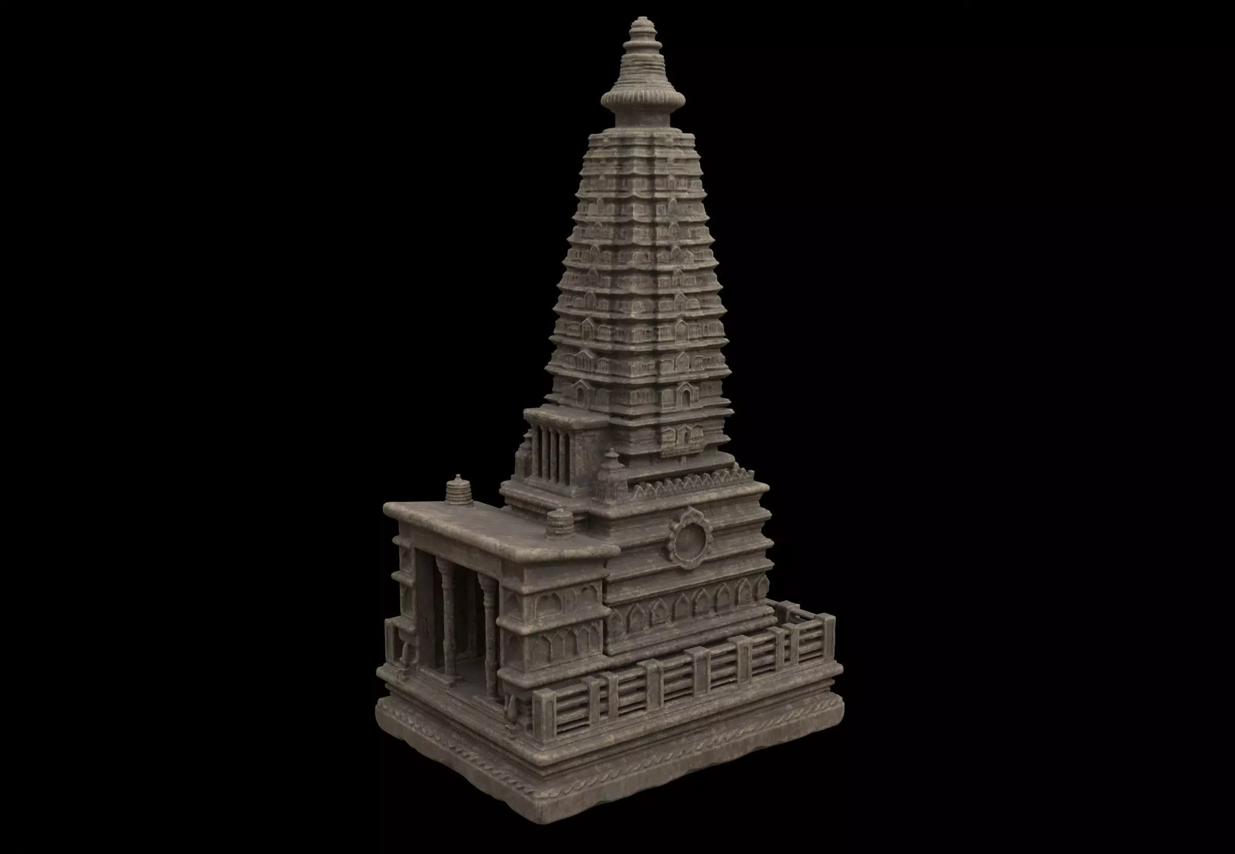 ancient building 3D model_2