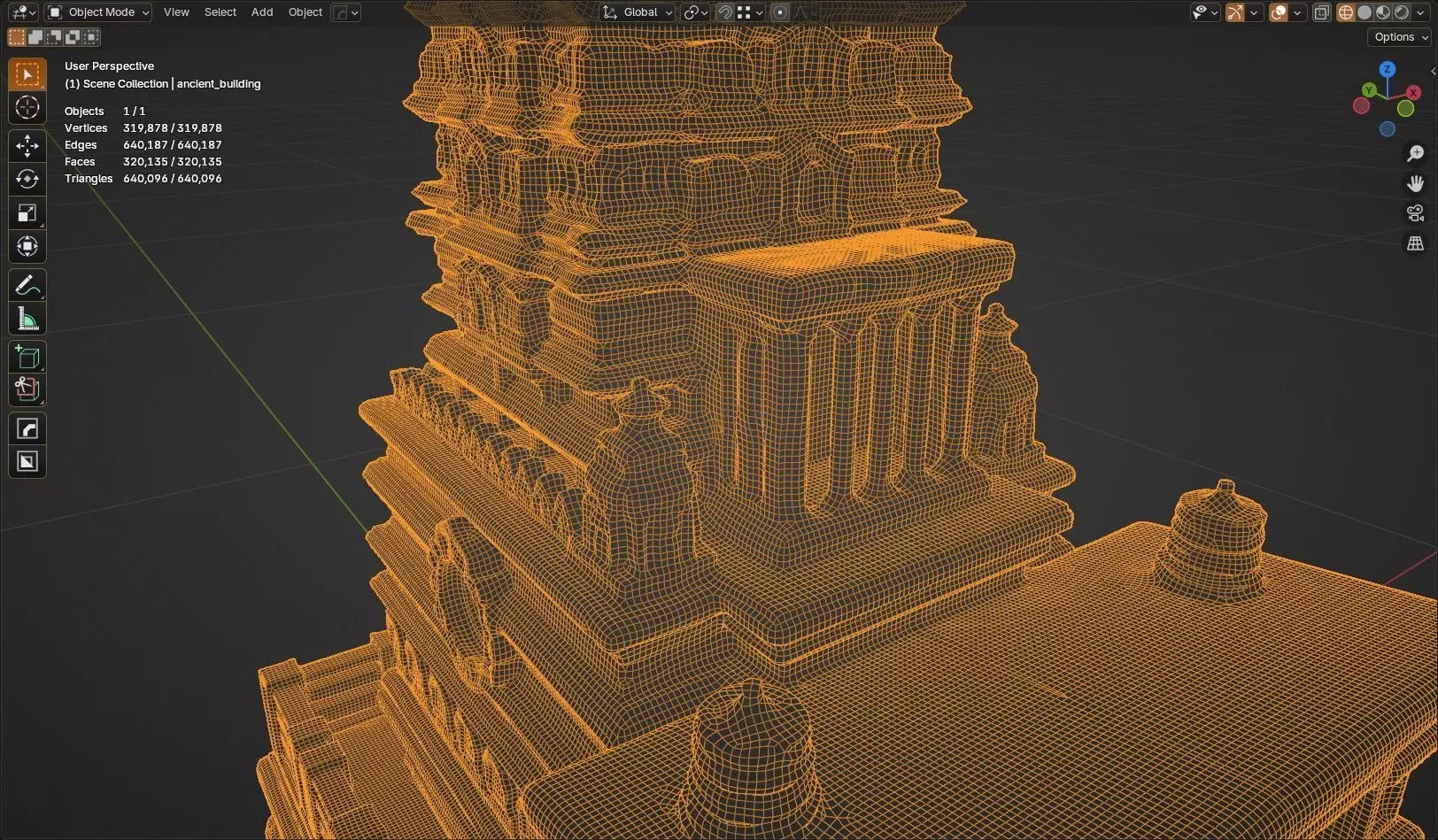 ancient building 3D model_16