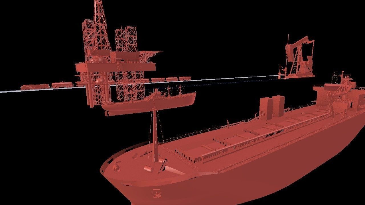 Earth stylized for motion graphics Low-poly 3D model_8