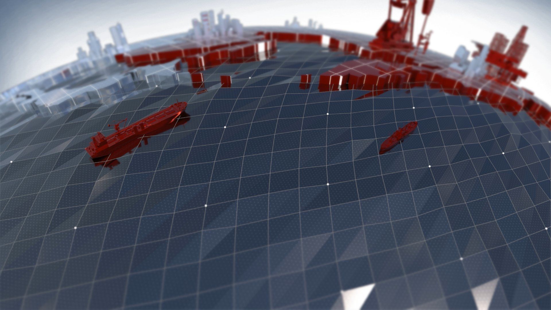 Earth stylized for motion graphics Low-poly 3D model_1