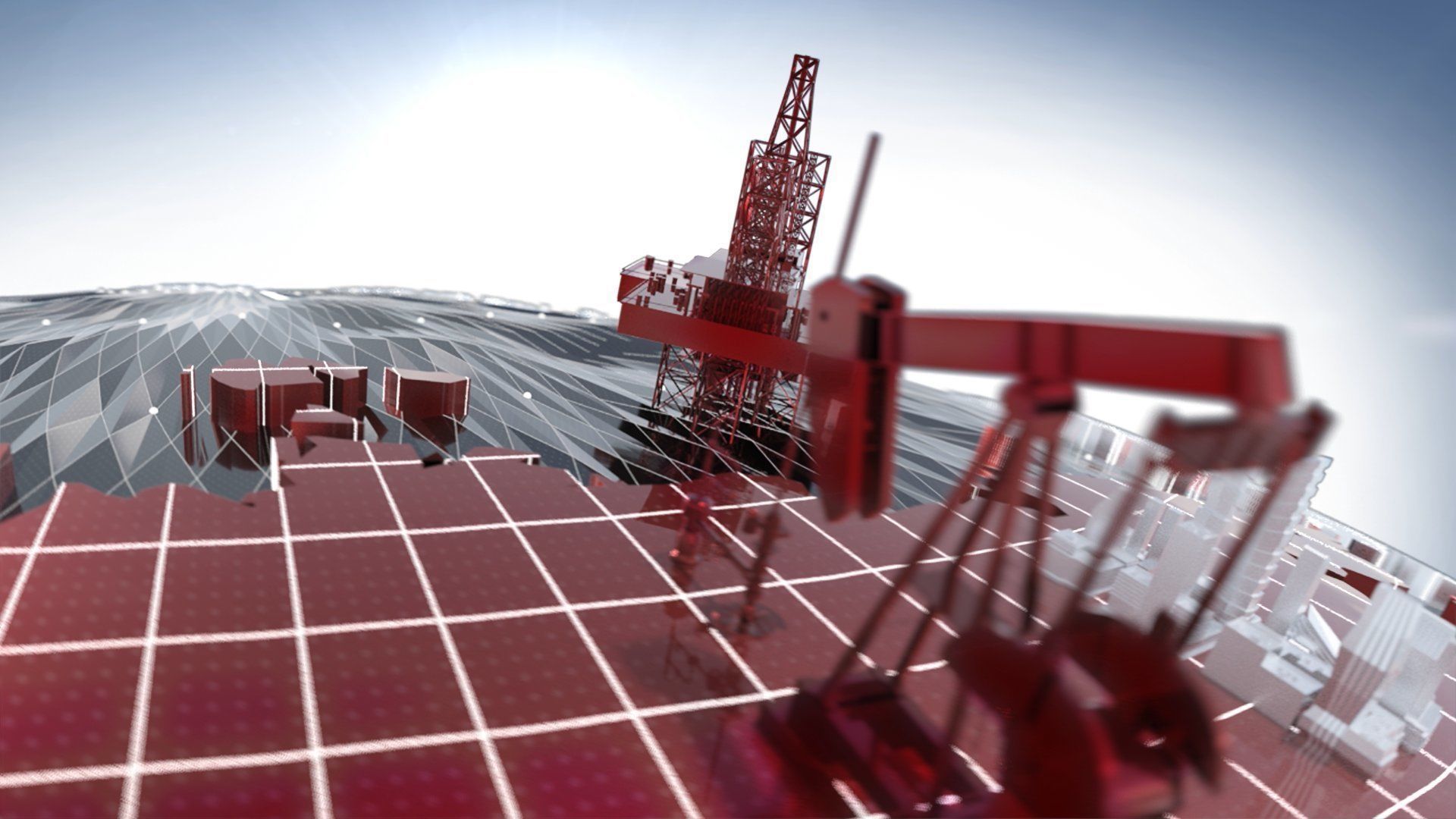 Earth stylized for motion graphics Low-poly 3D model_3