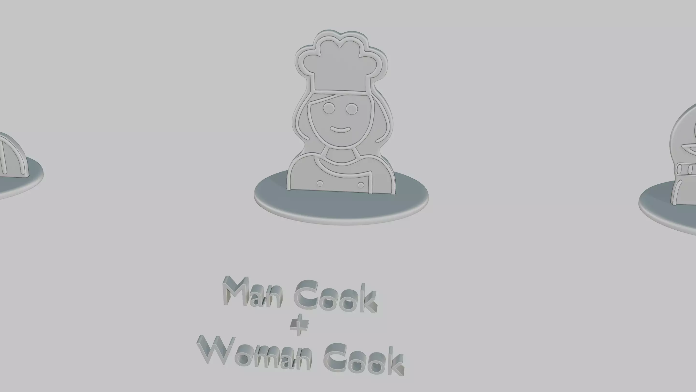 Character Icon Medium Pack Emoji Statues 3D print model_29