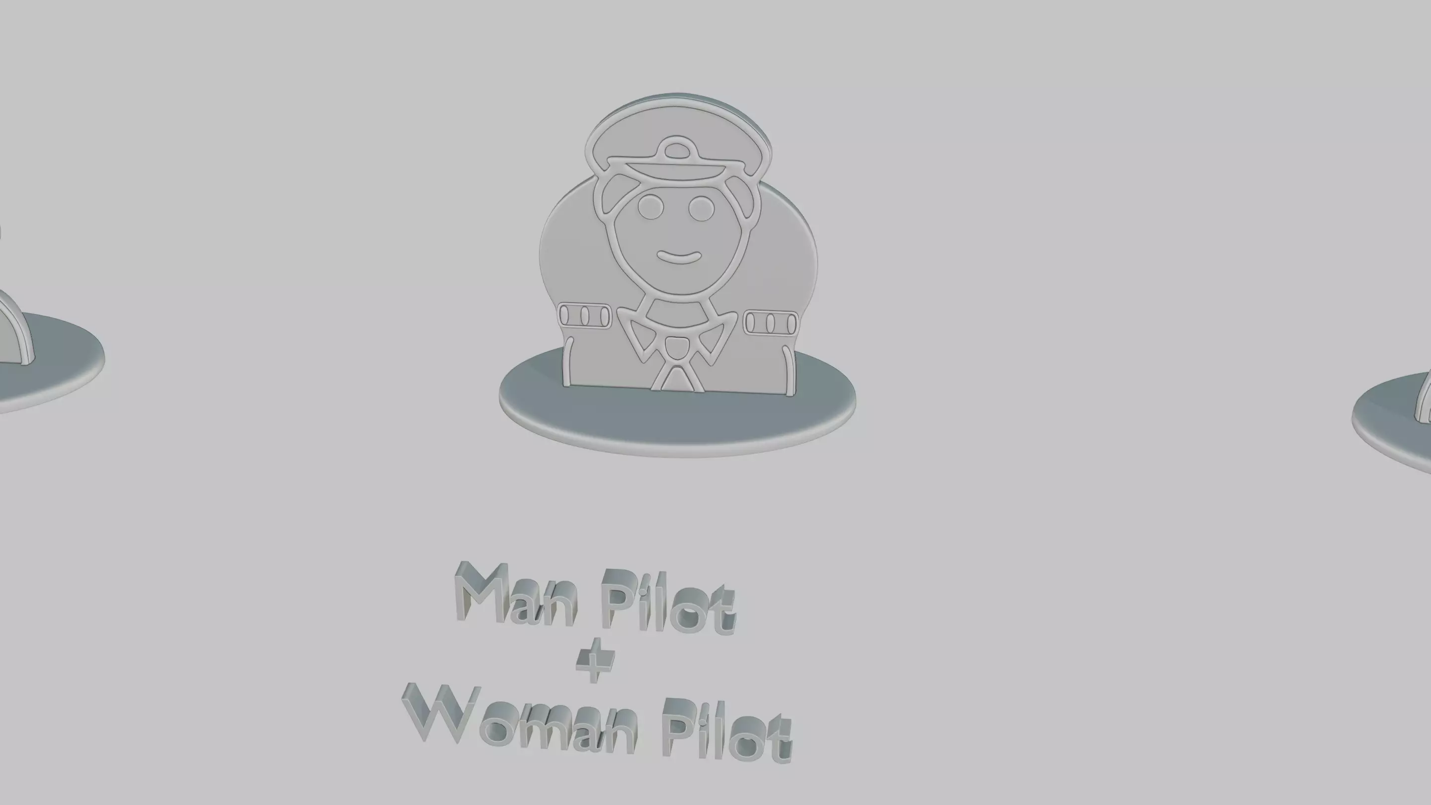 Character Icon Medium Pack Emoji Statues 3D print model_32