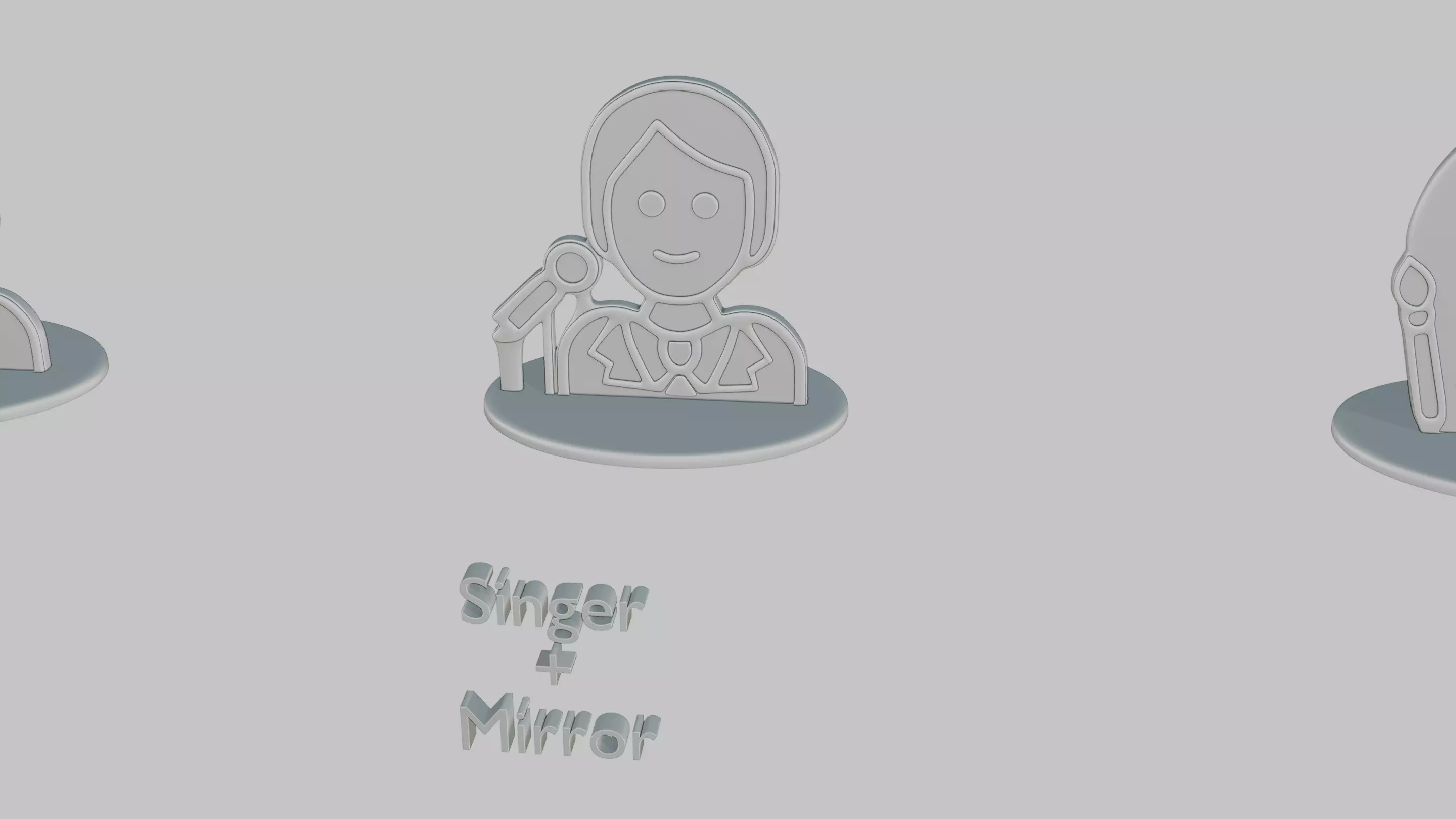 Character Icon Medium Pack Emoji Statues 3D print model_23