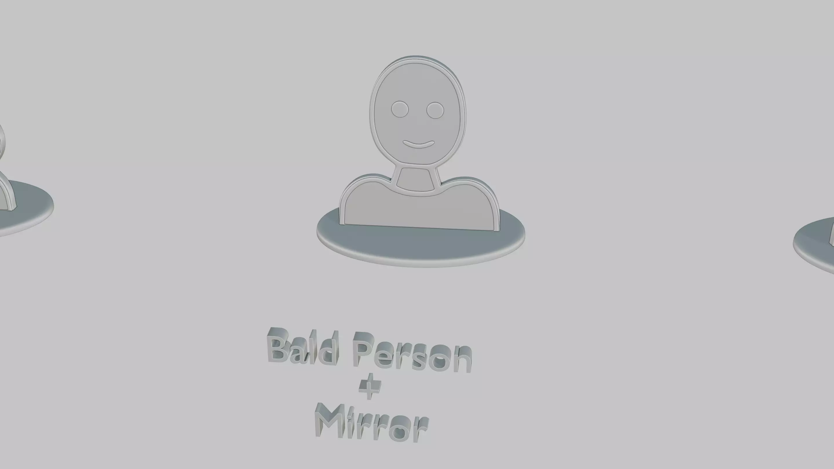 Character Icon Medium Pack Emoji Statues 3D print model_9