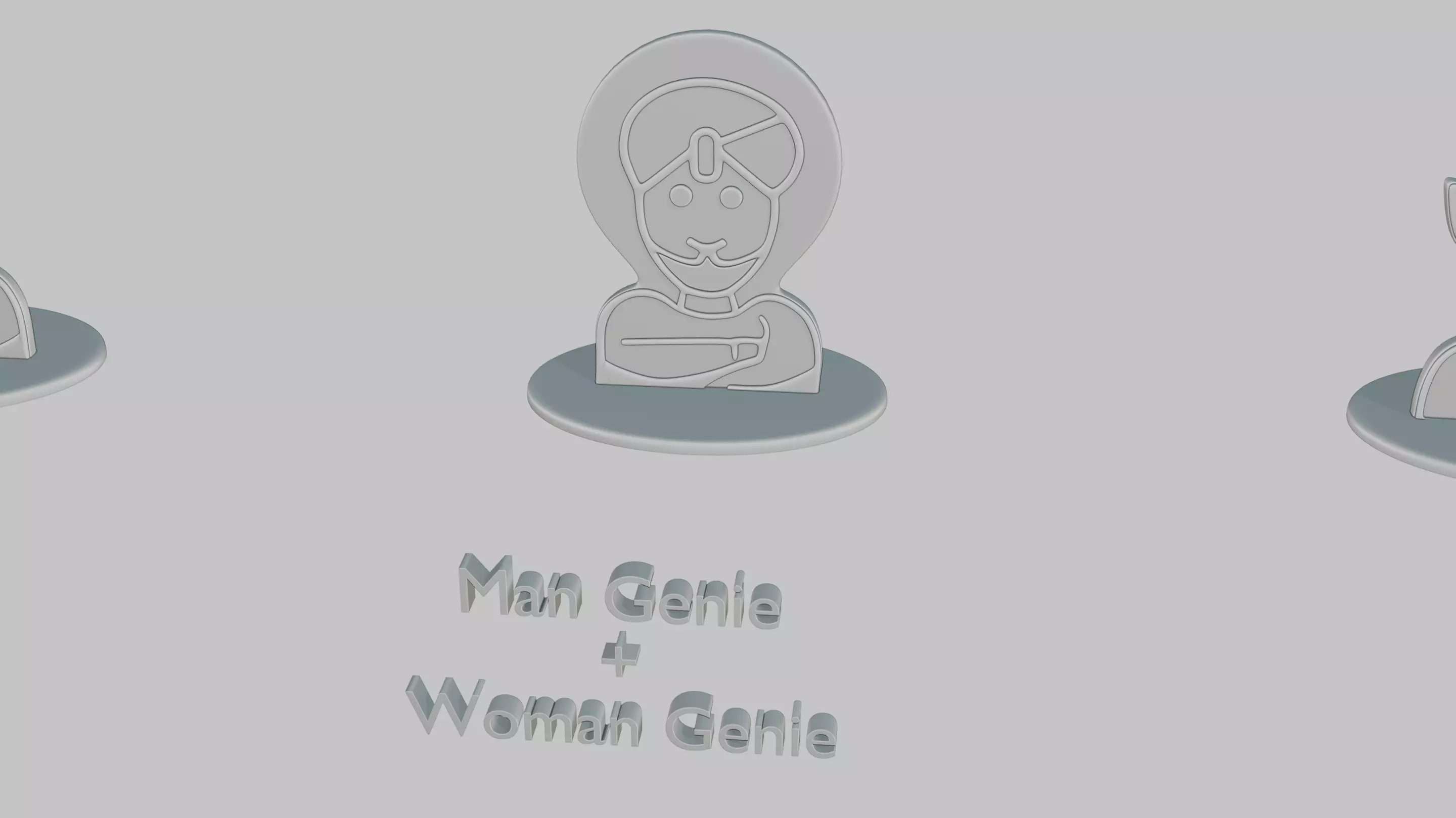 Character Icon Medium Pack Emoji Statues 3D print model_60