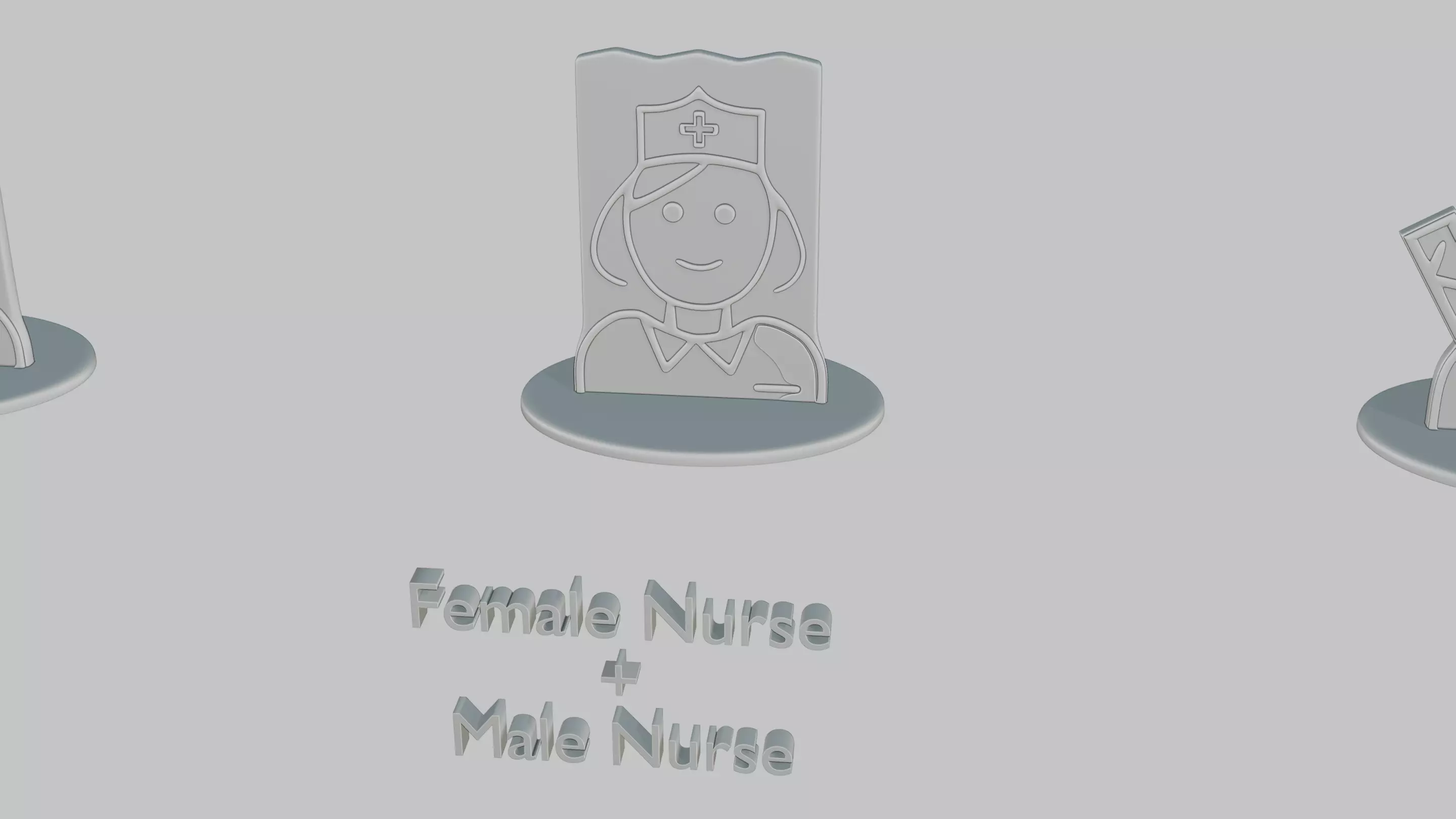 Character Icon Medium Pack Emoji Statues 3D print model_42