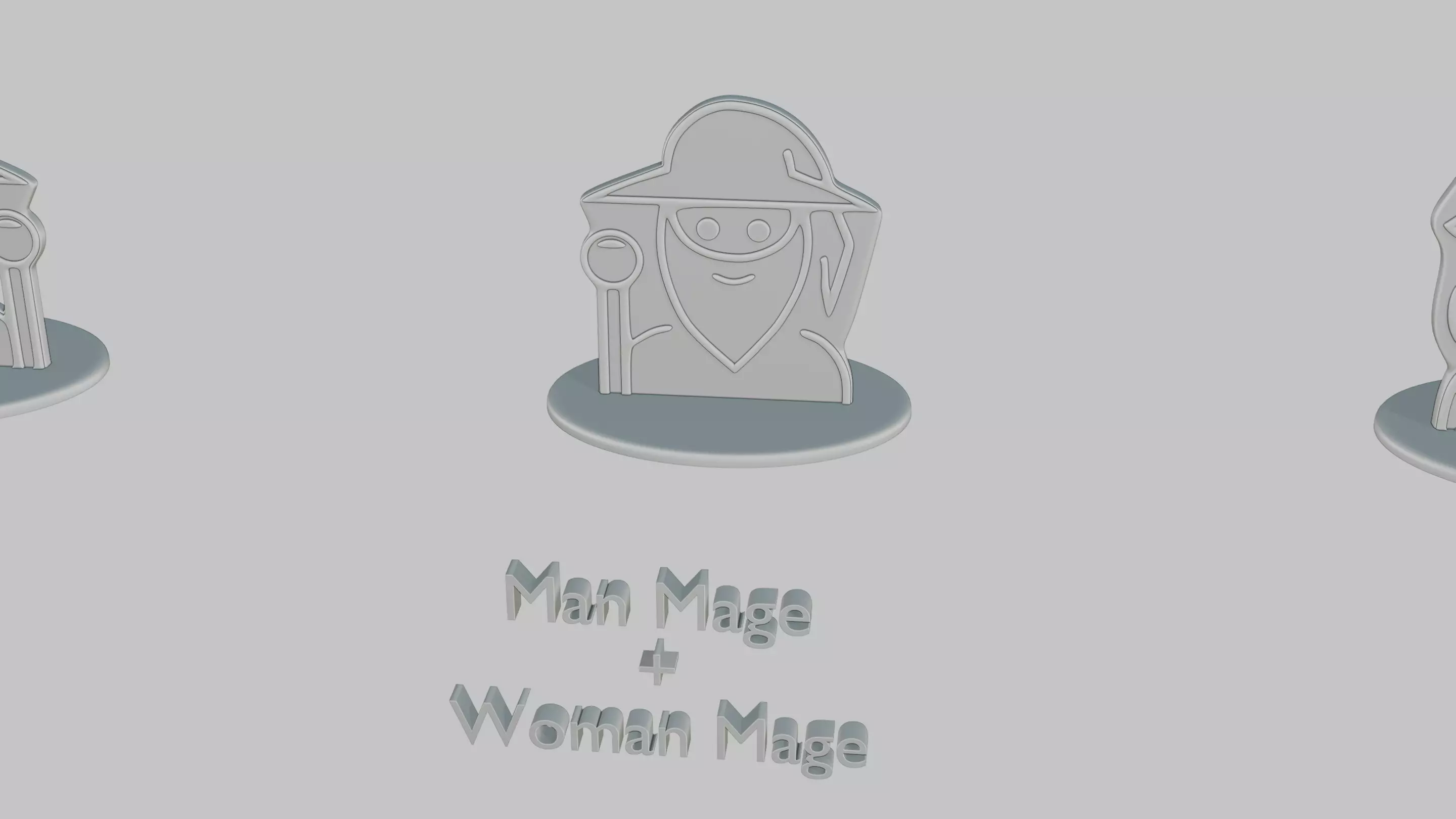 Character Icon Medium Pack Emoji Statues 3D print model_52