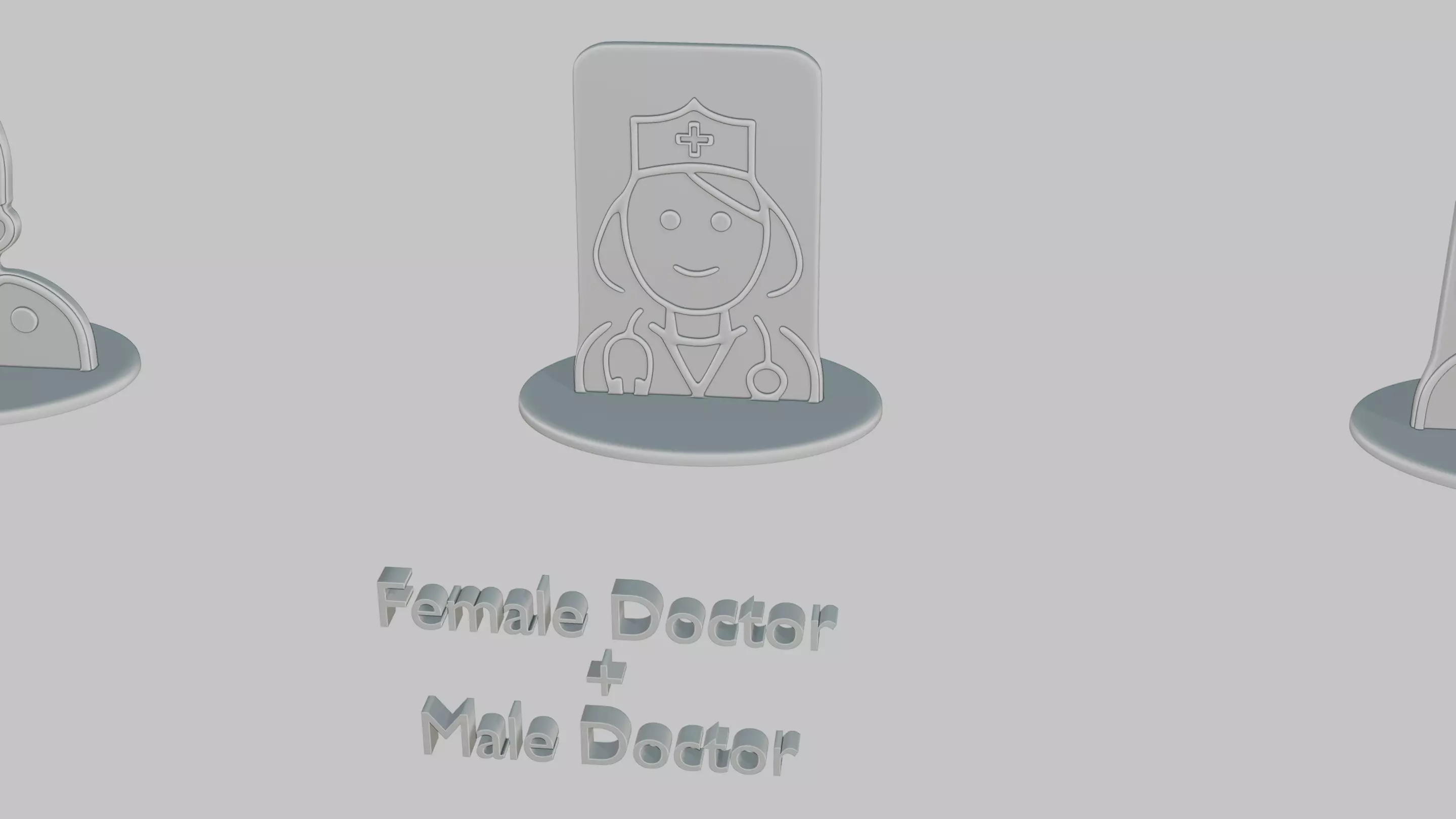 Character Icon Medium Pack Emoji Statues 3D print model_40