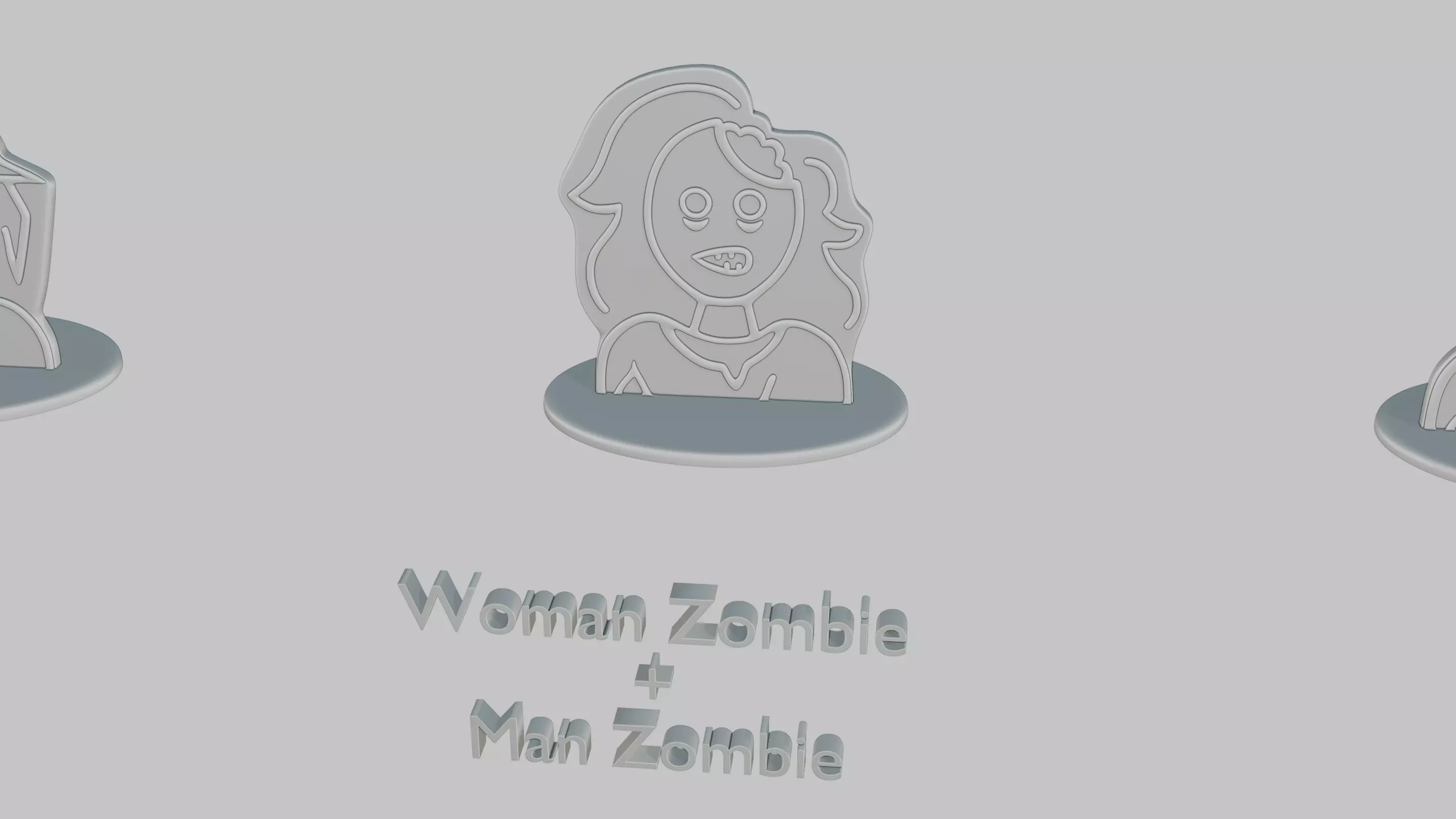 Character Icon Medium Pack Emoji Statues 3D print model_54