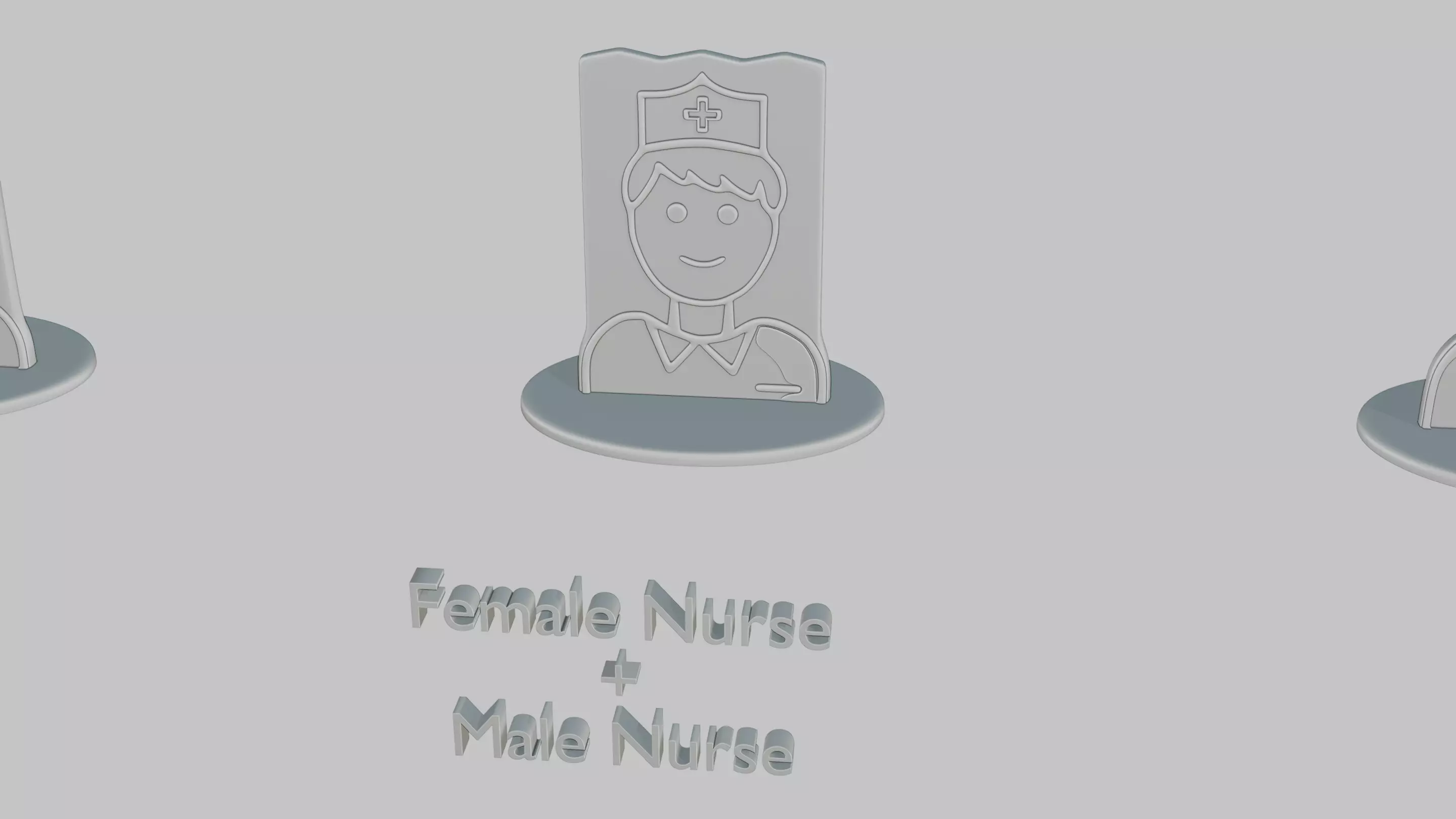 Character Icon Medium Pack Emoji Statues 3D print model_41