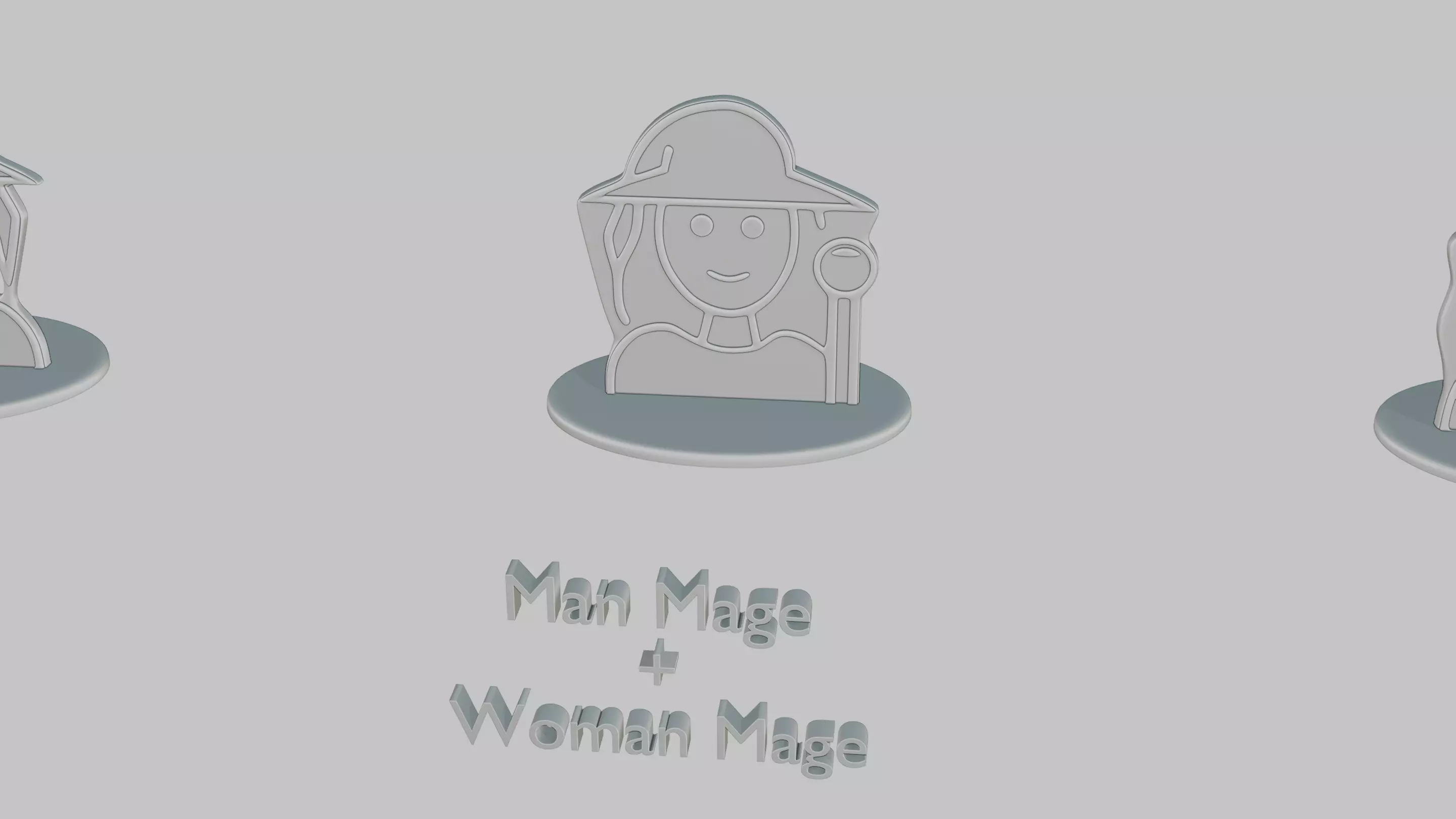 Character Icon Medium Pack Emoji Statues 3D print model_51