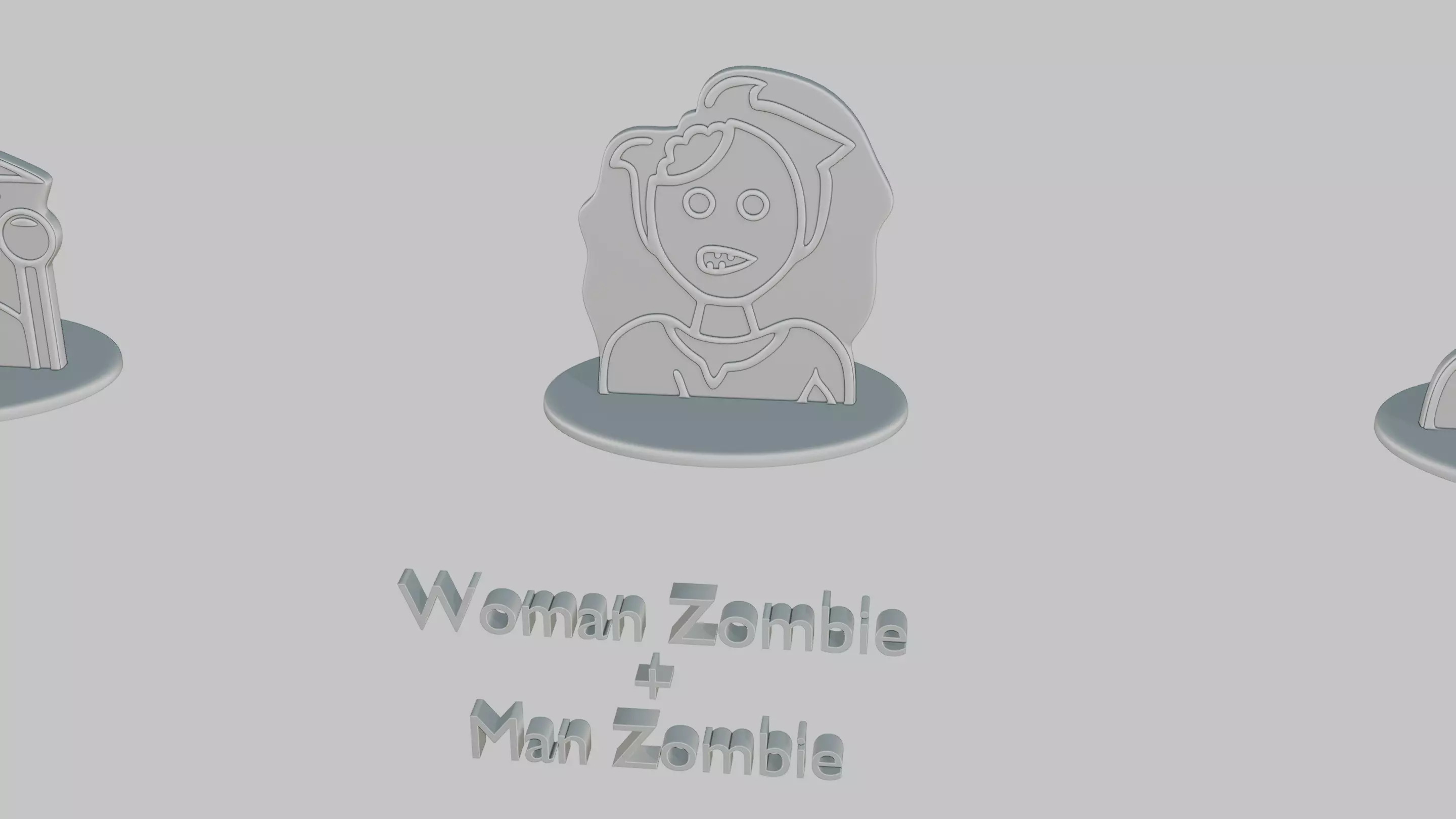 Character Icon Medium Pack Emoji Statues 3D print model_53