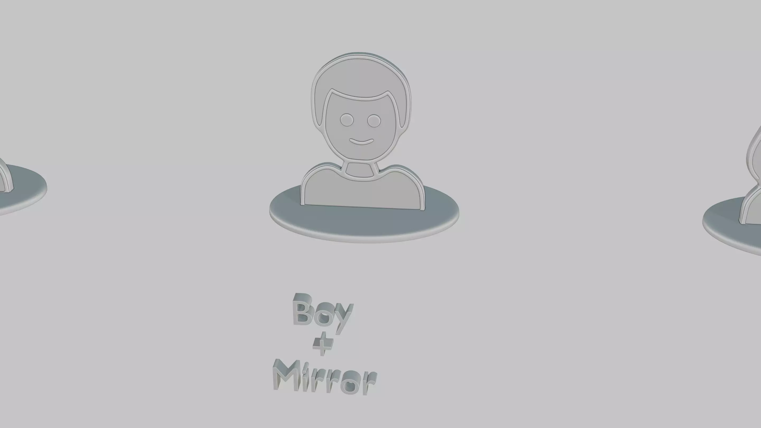 Character Icon Medium Pack Emoji Statues 3D print model_5