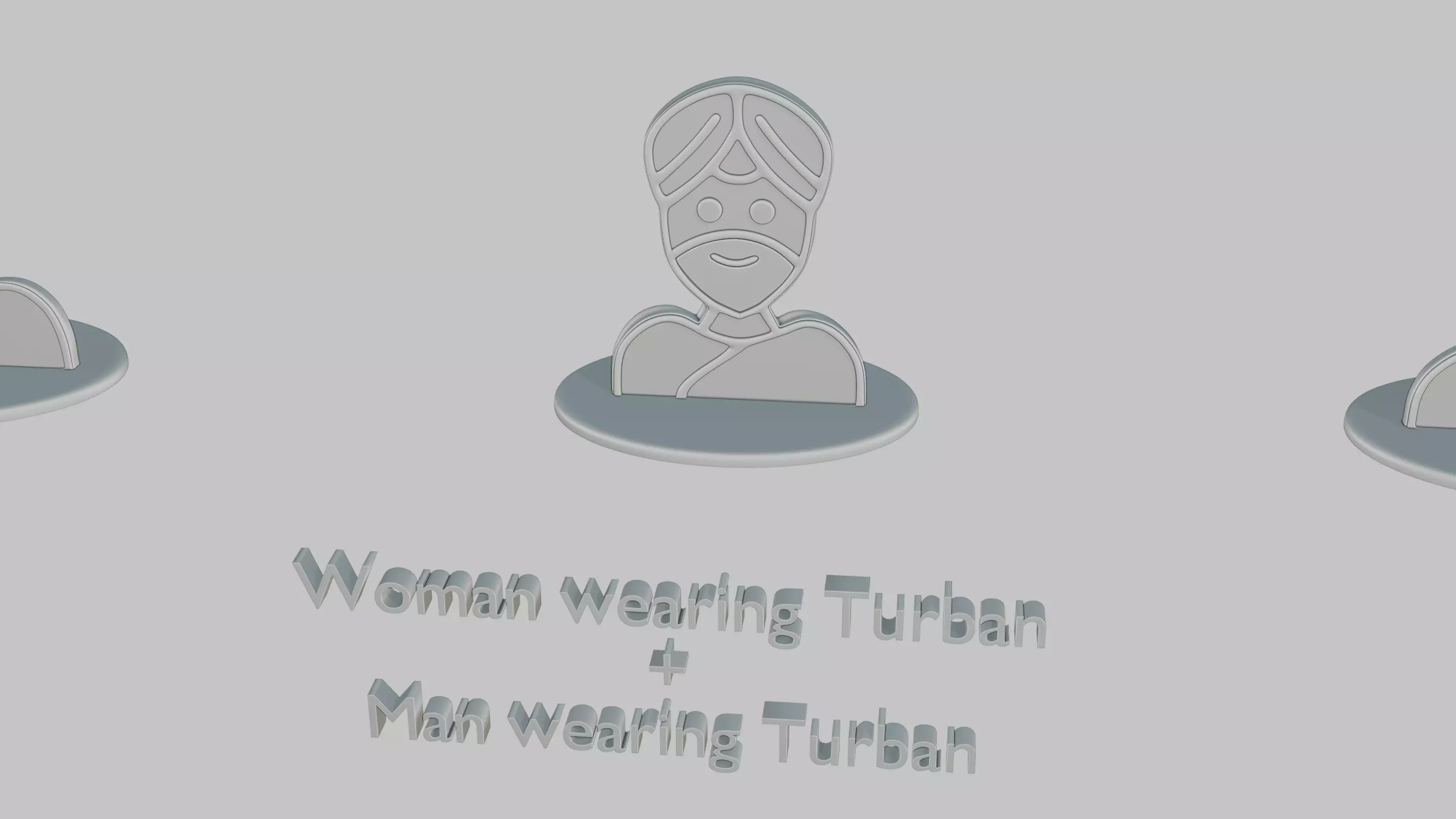 Character Icon Medium Pack Emoji Statues 3D print model_11