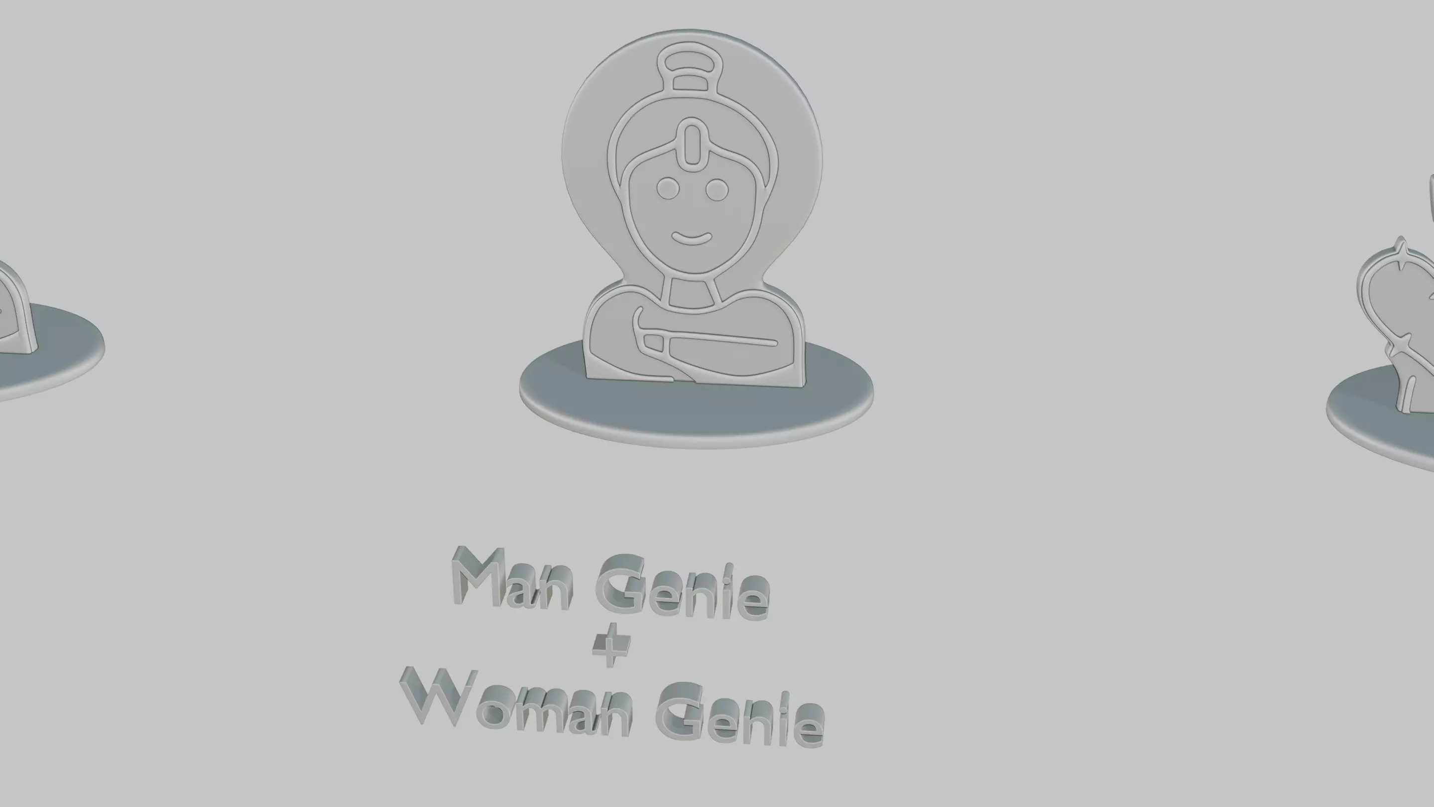 Character Icon Medium Pack Emoji Statues 3D print model_59