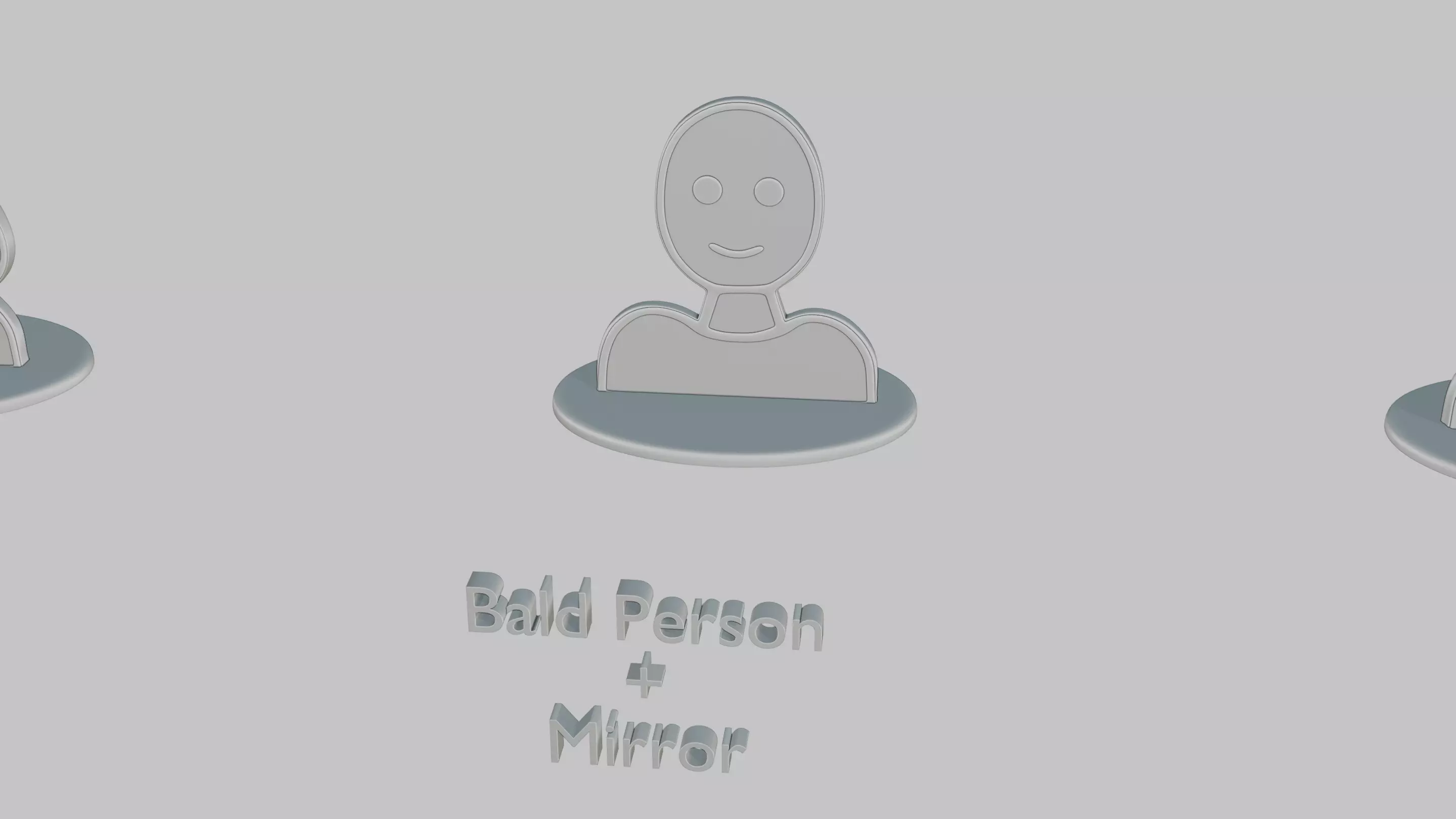 Character Icon Medium Pack Emoji Statues 3D print model_10