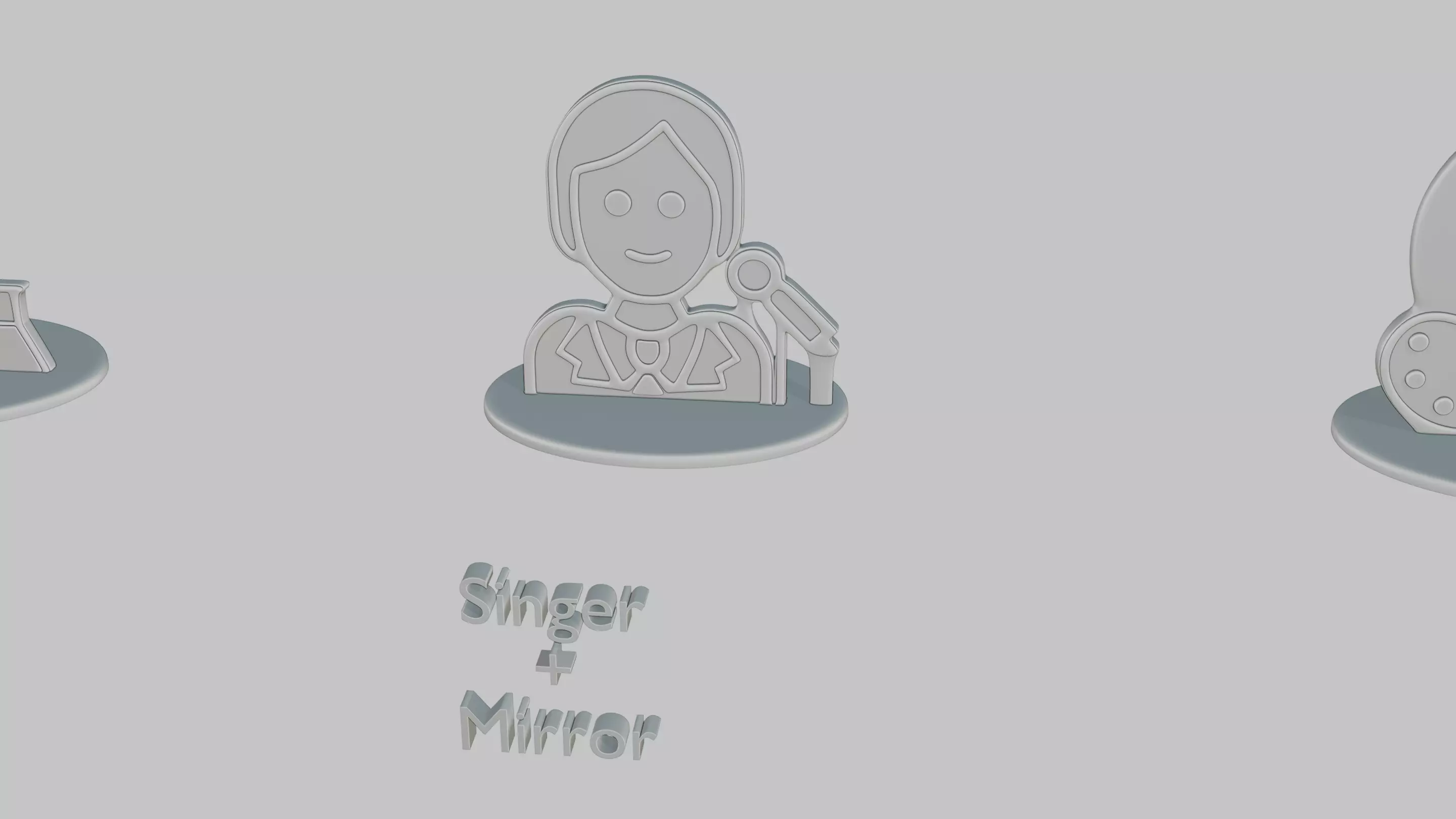 Character Icon Medium Pack Emoji Statues 3D print model_24