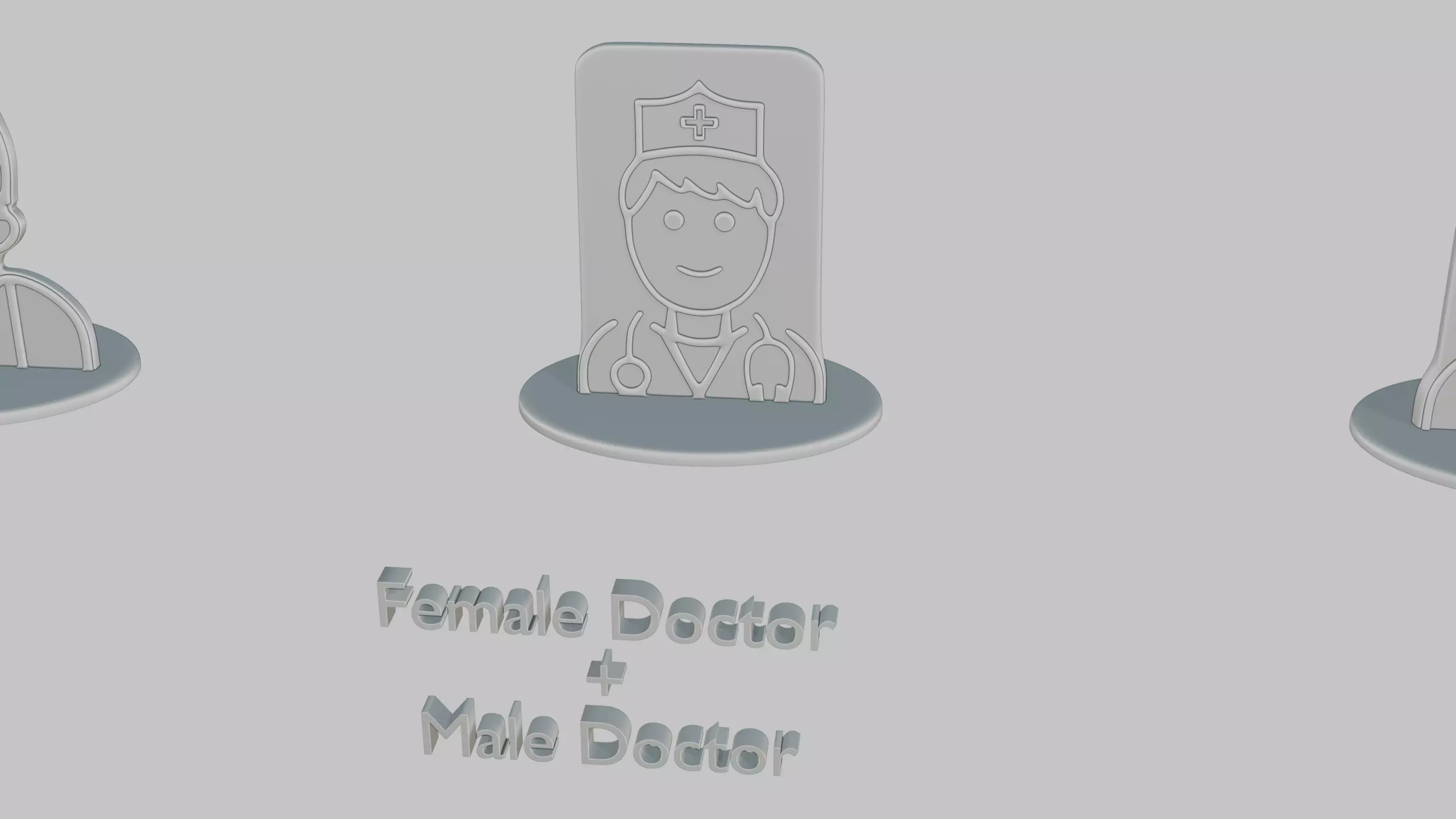 Character Icon Medium Pack Emoji Statues 3D print model_39