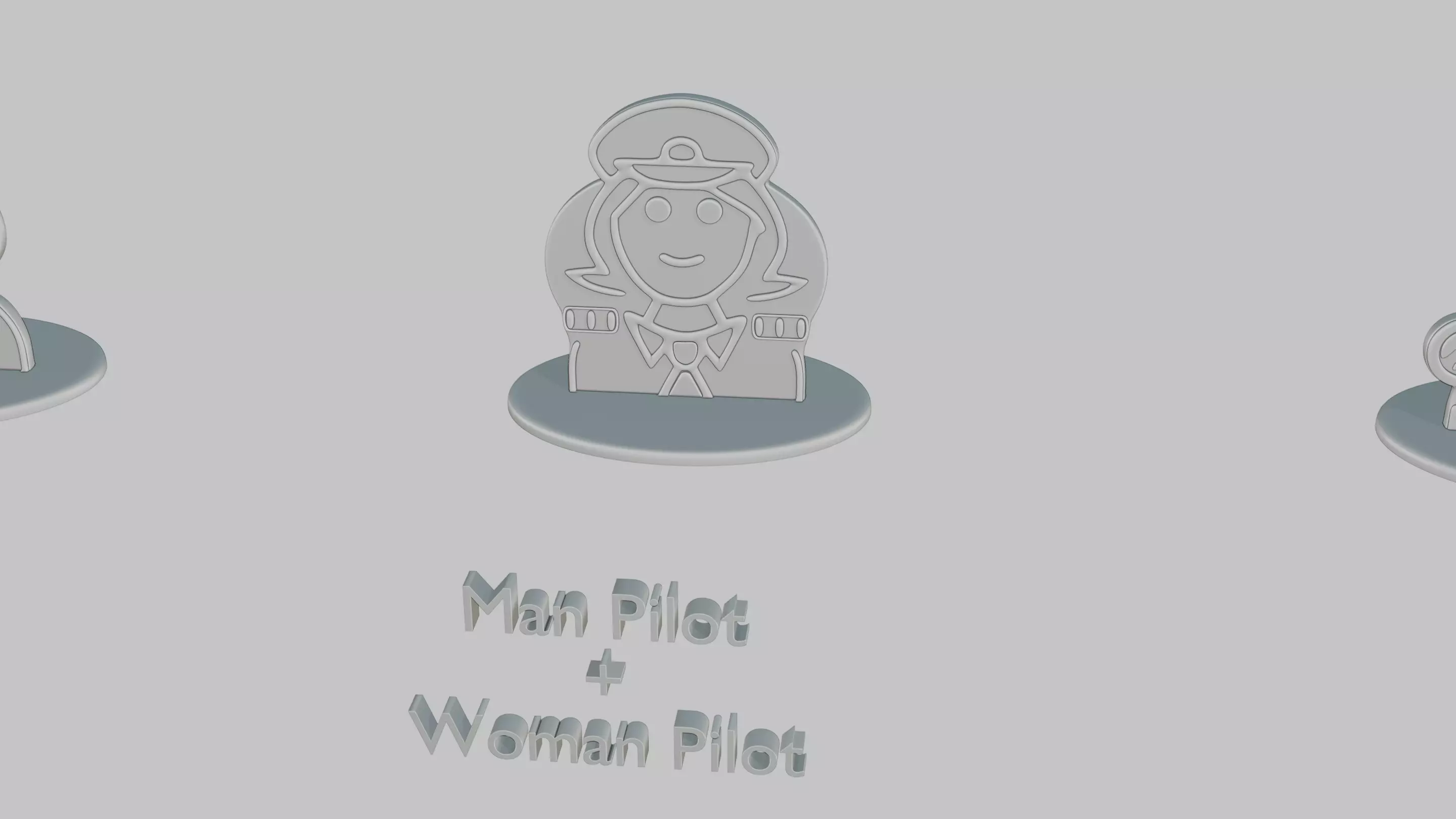 Character Icon Medium Pack Emoji Statues 3D print model_31