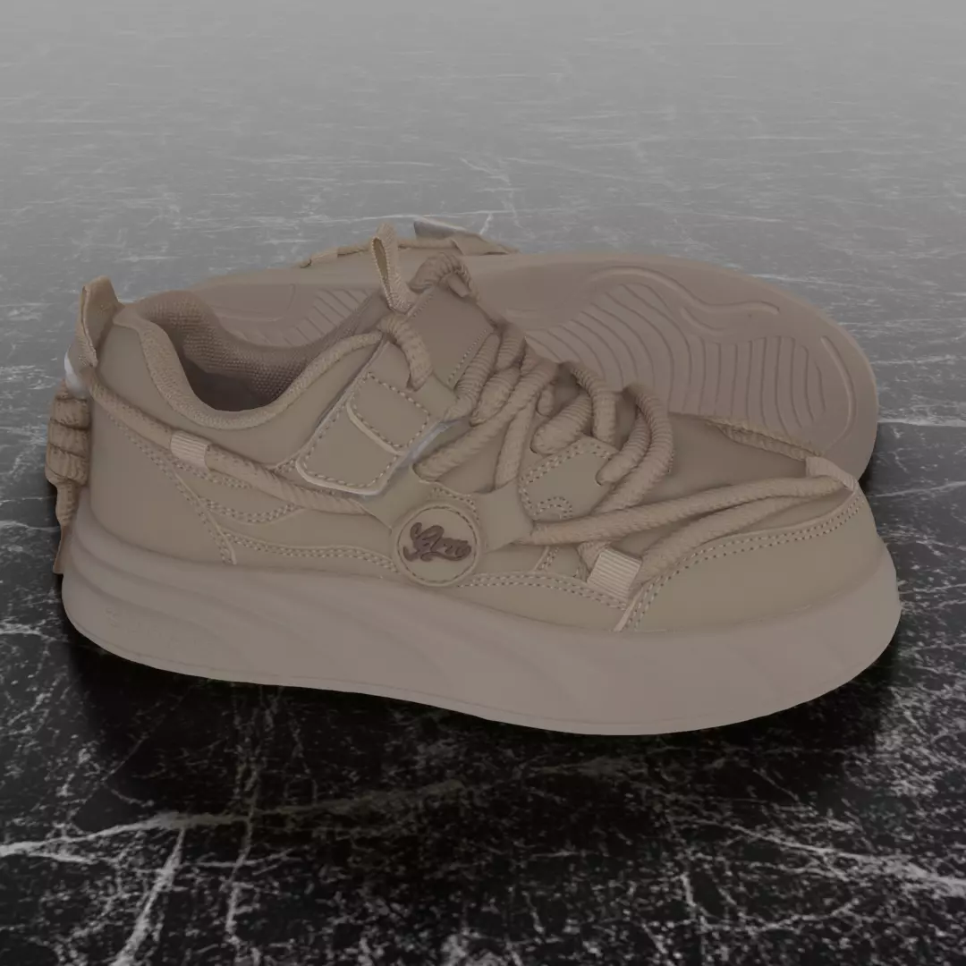 FREE URBAN FASHION SNEAKER 3D MODEL Free low-poly 3D model_4