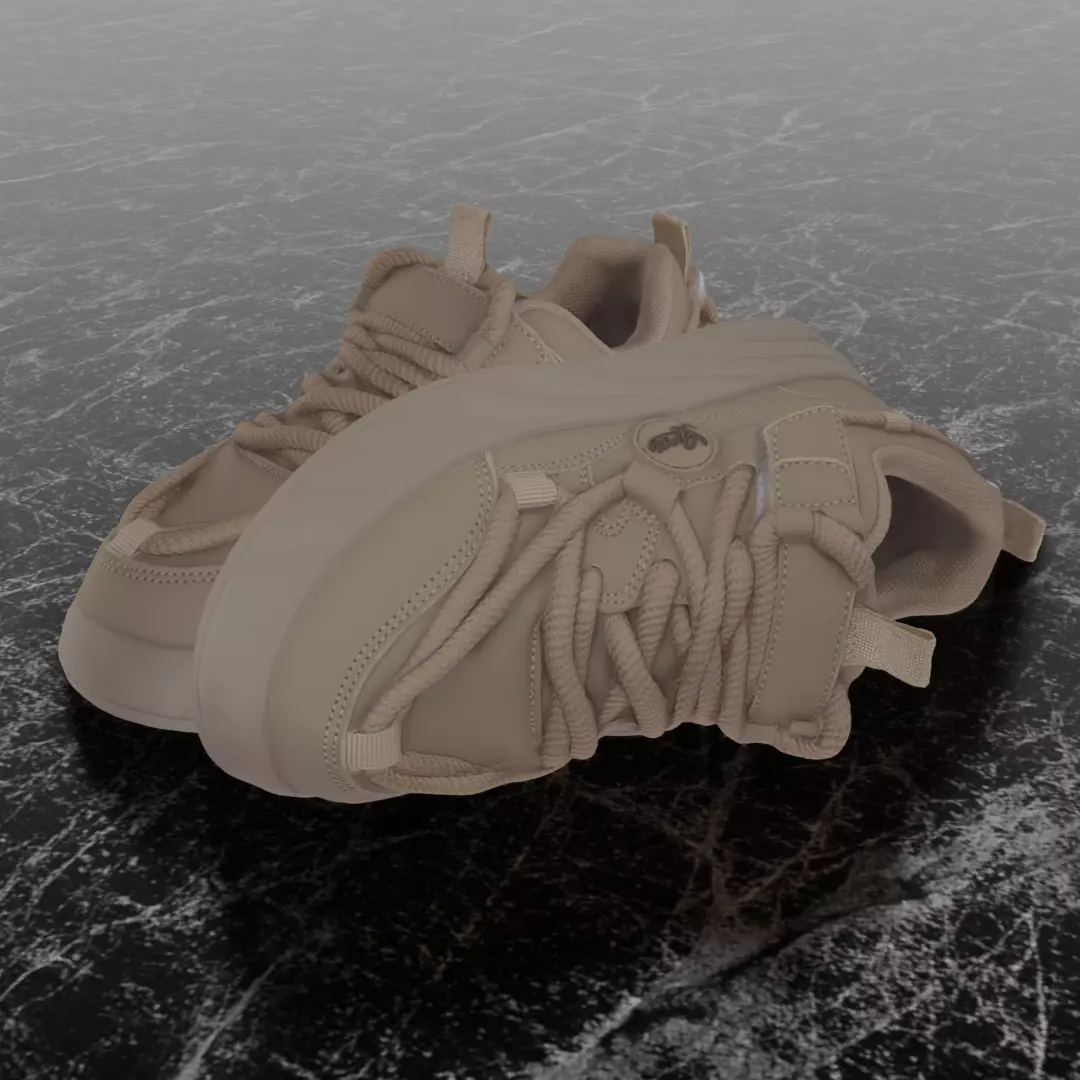 FREE URBAN FASHION SNEAKER 3D MODEL Free low-poly 3D model_1