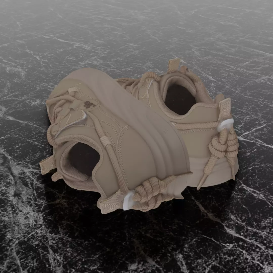 FREE URBAN FASHION SNEAKER 3D MODEL Free low-poly 3D model_6