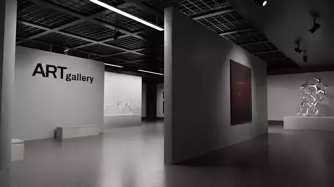 Art gallery Showroom 3D model