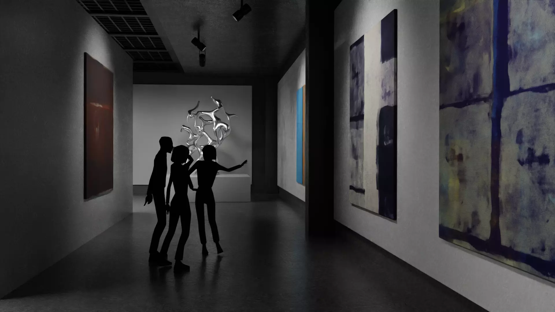 Art gallery Showroom 3D model_4
