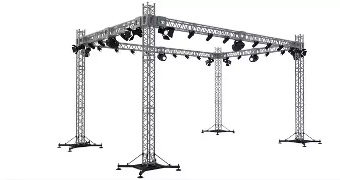 Stage Truss With Lights