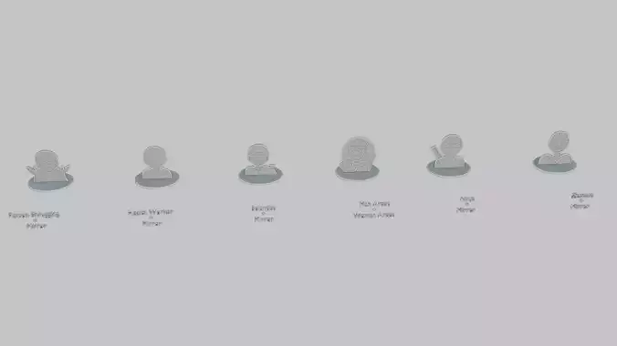 Character Icon Mini Pack Emoji Statues 3D print model