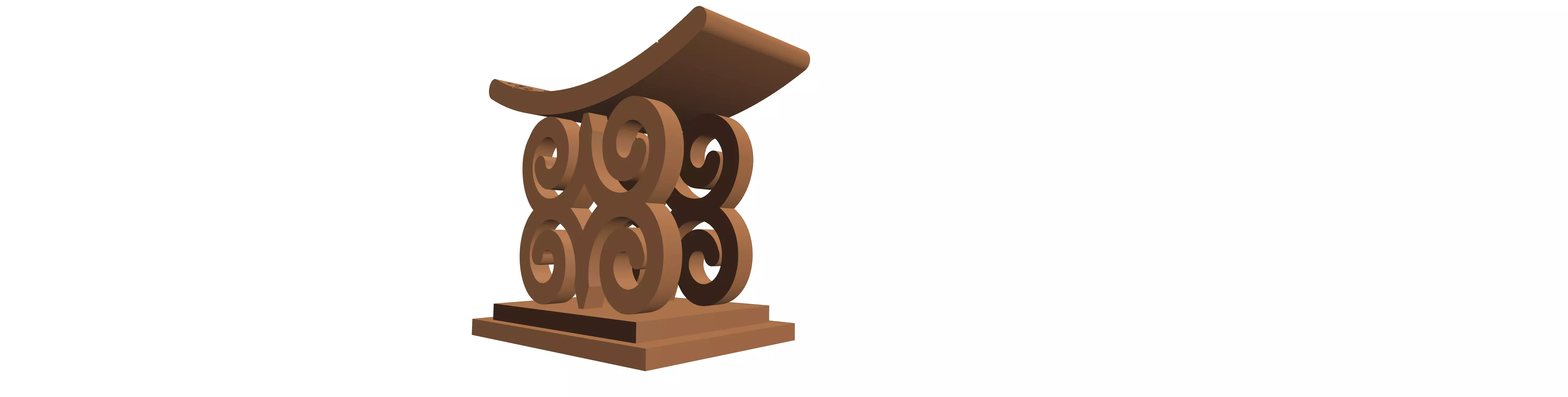 African Stool  3D model_6