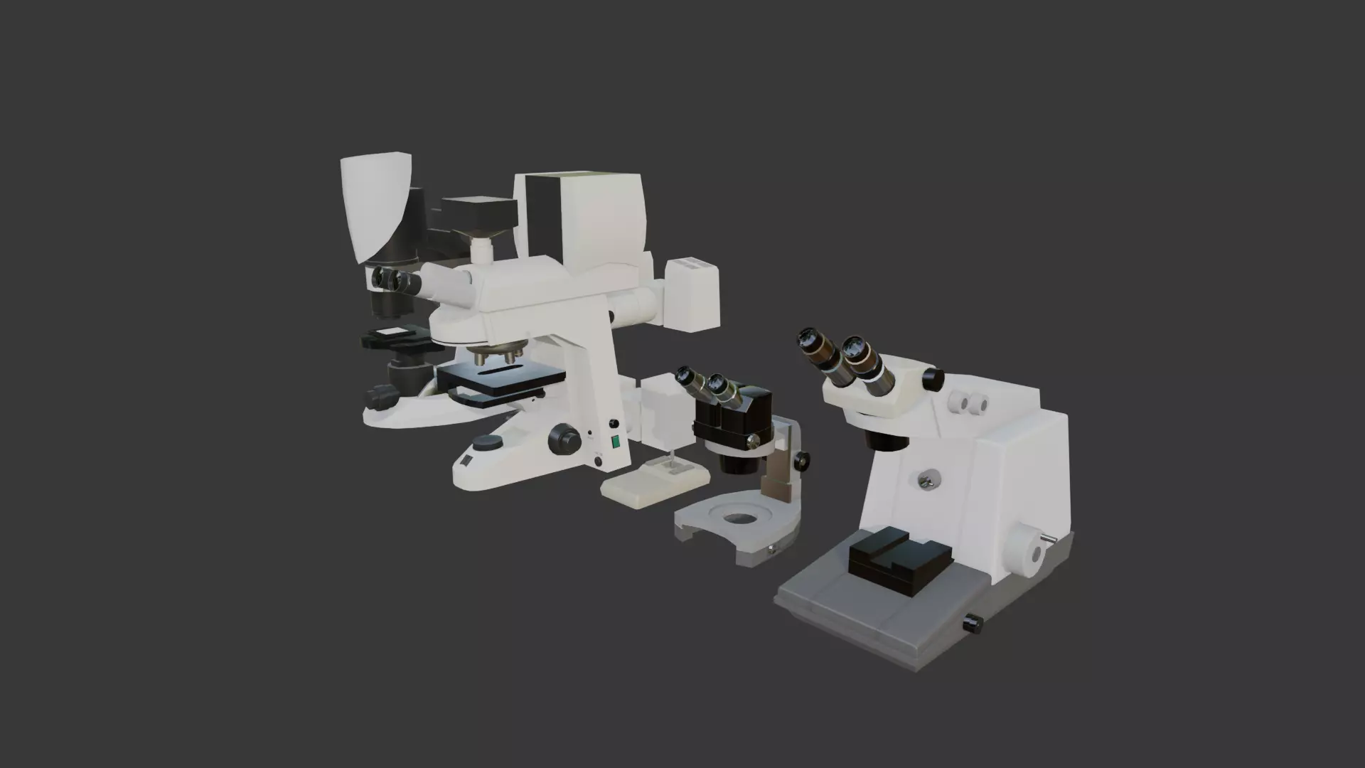 Microscopic Equipment Pack Low-poly 3D model_5