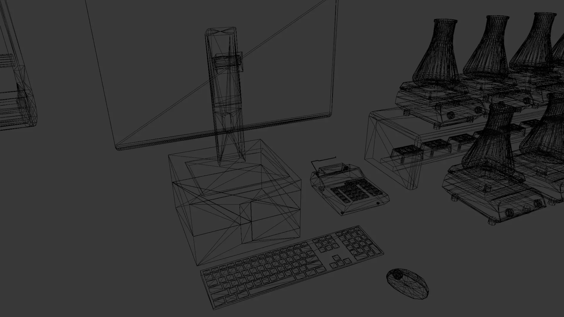 Laboratory Equipment Pack Low-poly 3D model_5