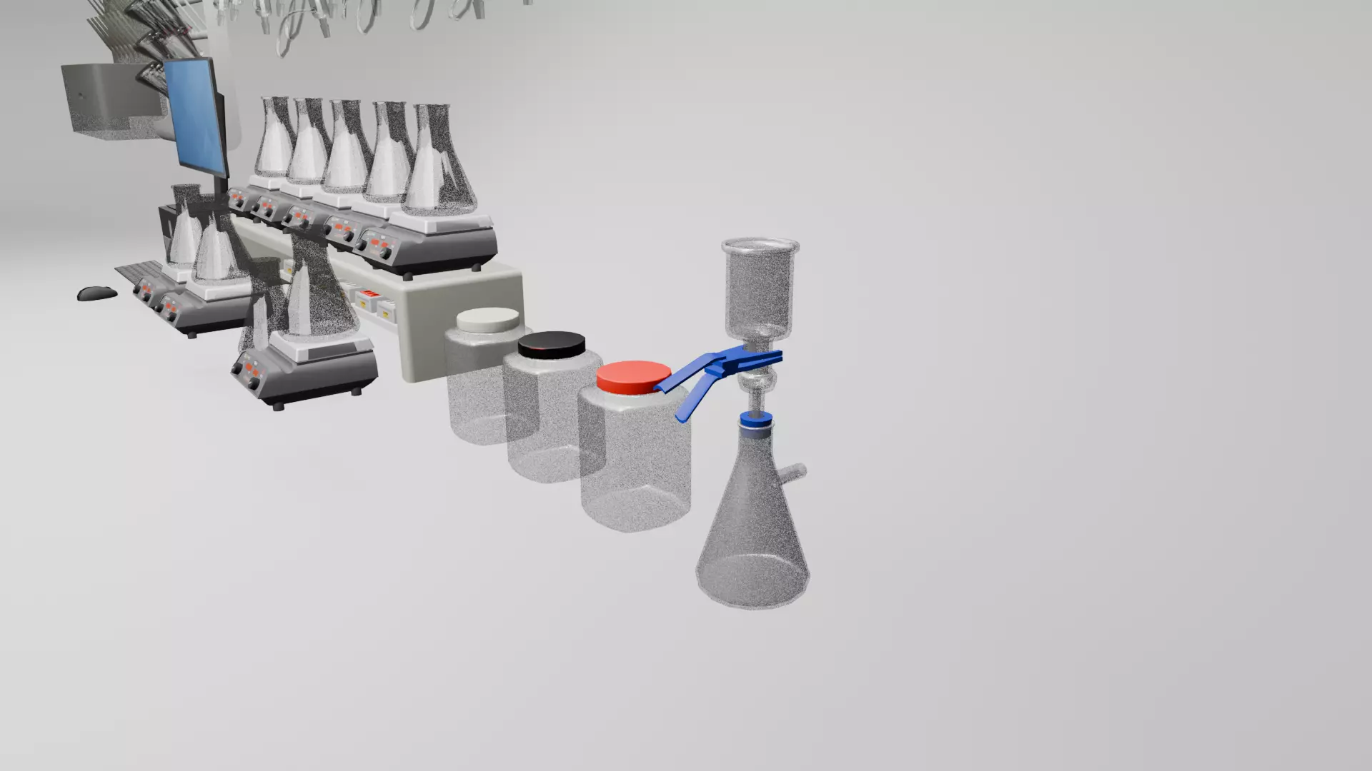 Laboratory Equipment Pack Low-poly 3D model_3