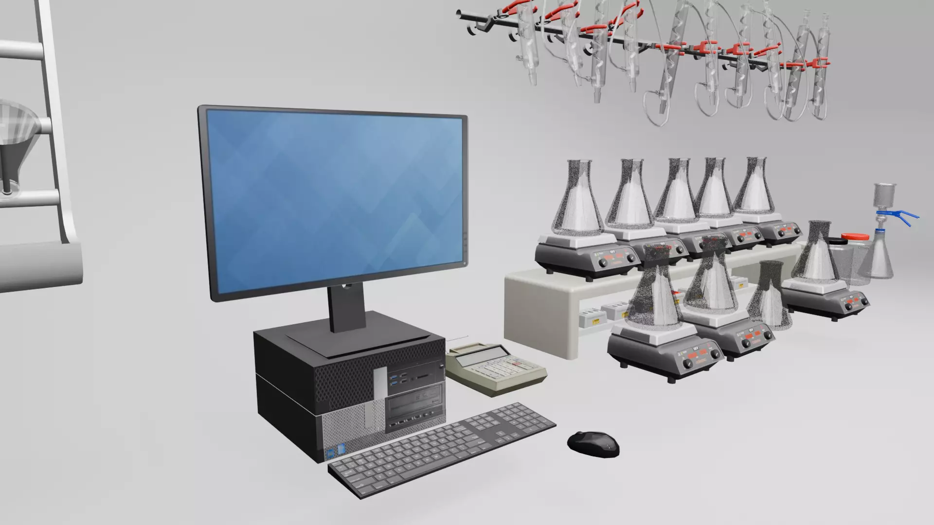 Laboratory Equipment Pack Low-poly 3D model_2